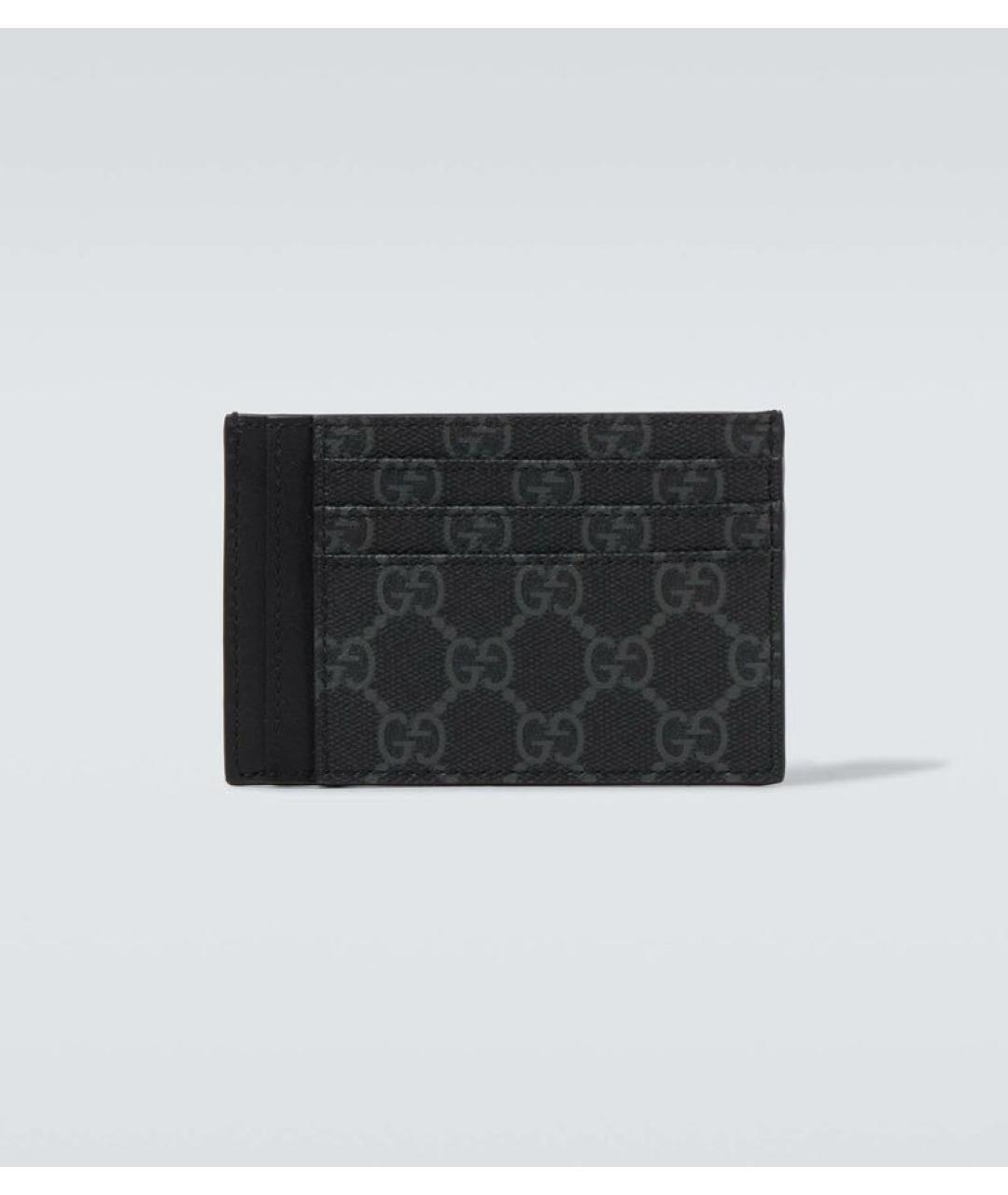 GUCCI Черный кожаный кардхолдер, фото 6