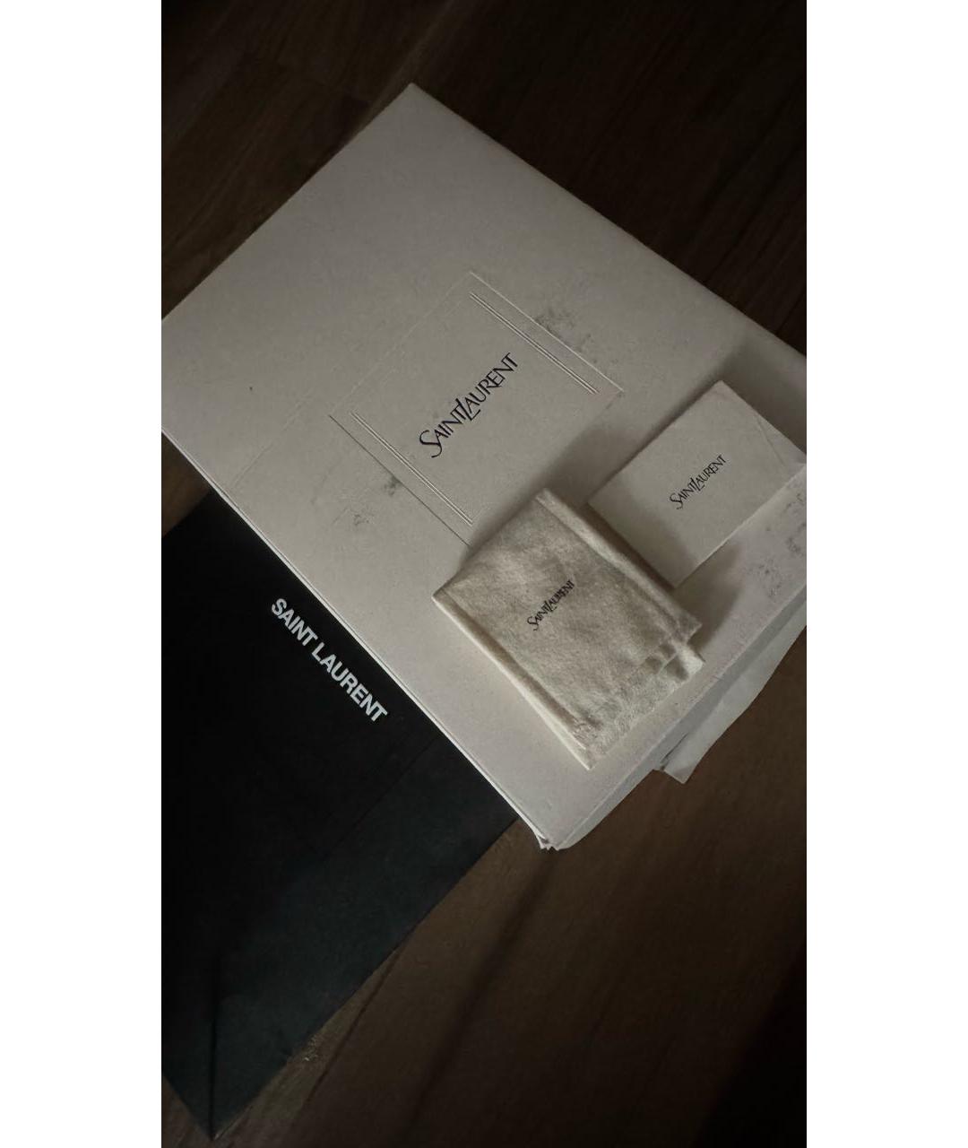 SAINT LAURENT Белые кожаные кроссовки, фото 6