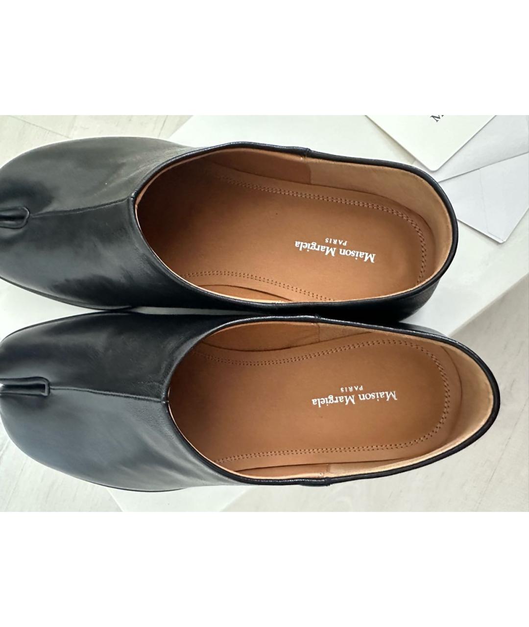 MAISON MARGIELA Черные кожаные лоферы, фото 4