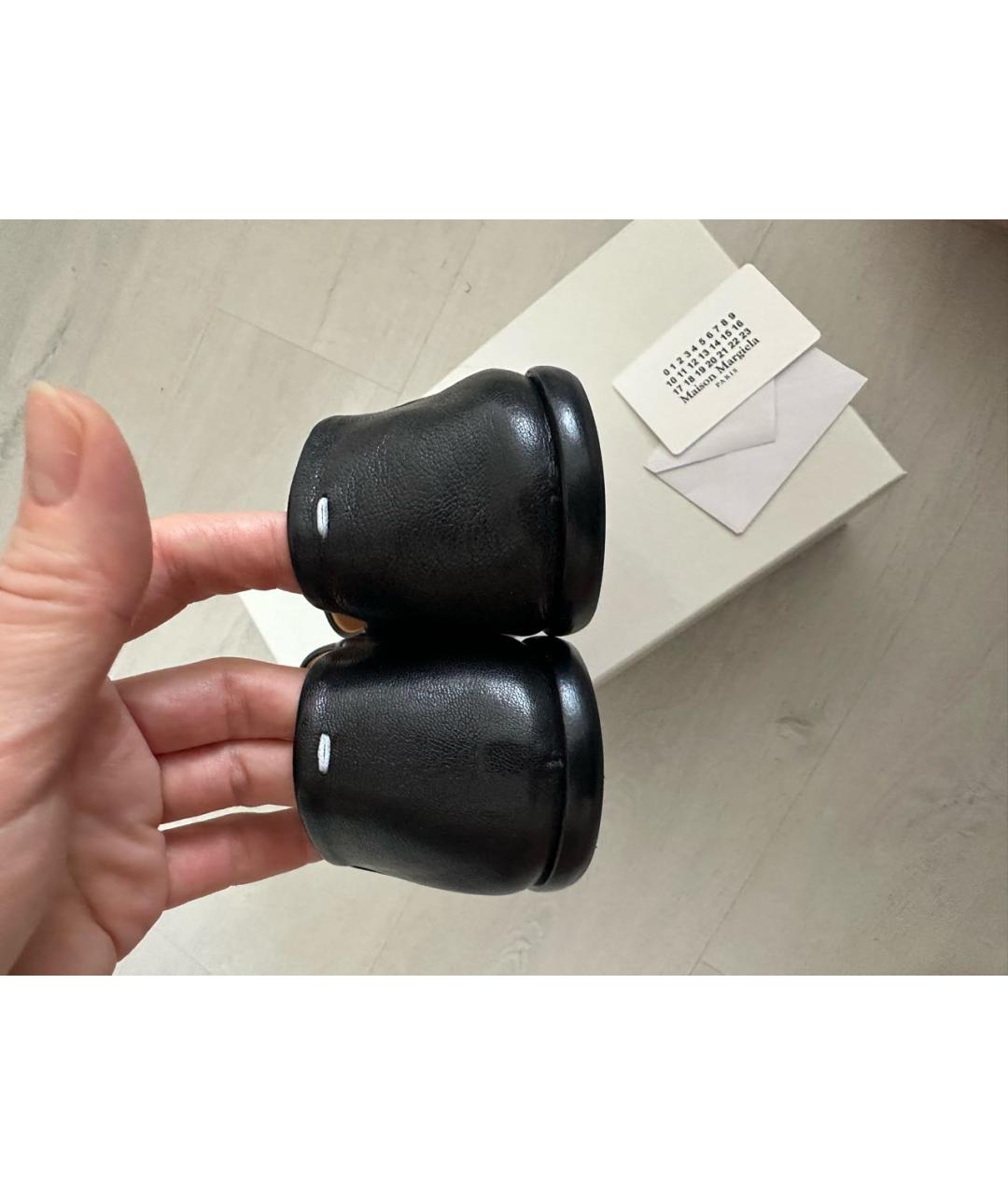 MAISON MARGIELA Черные кожаные лоферы, фото 3