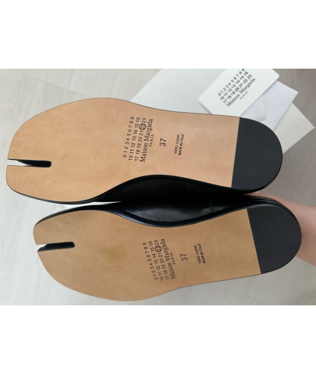 MAISON MARGIELA Черные кожаные лоферы, фото 5