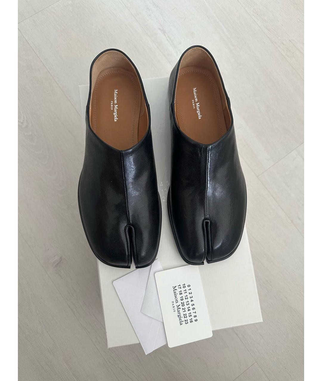 MAISON MARGIELA Черные кожаные лоферы, фото 2
