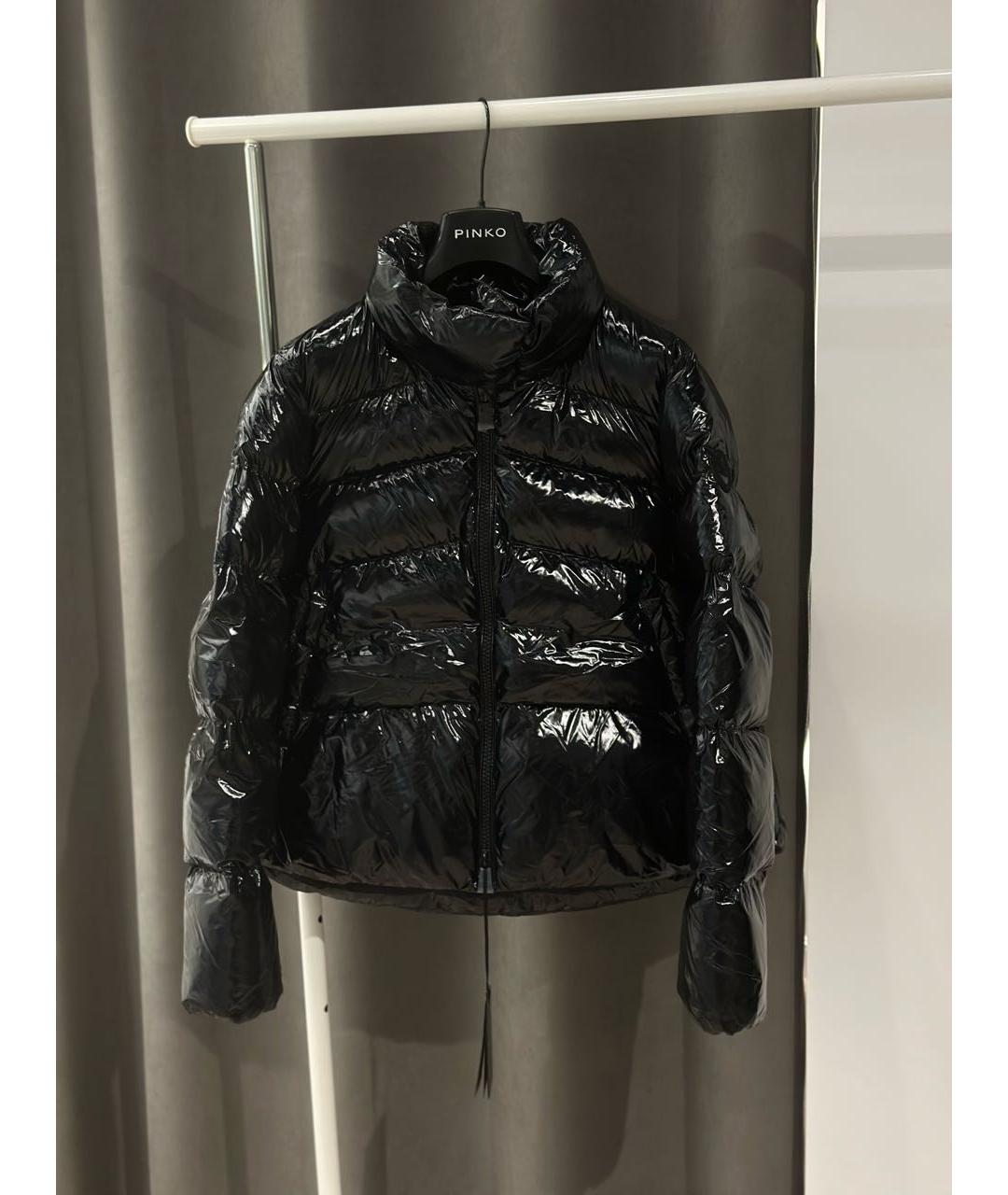 PINKO Черная полиэстеровая куртка, фото 8