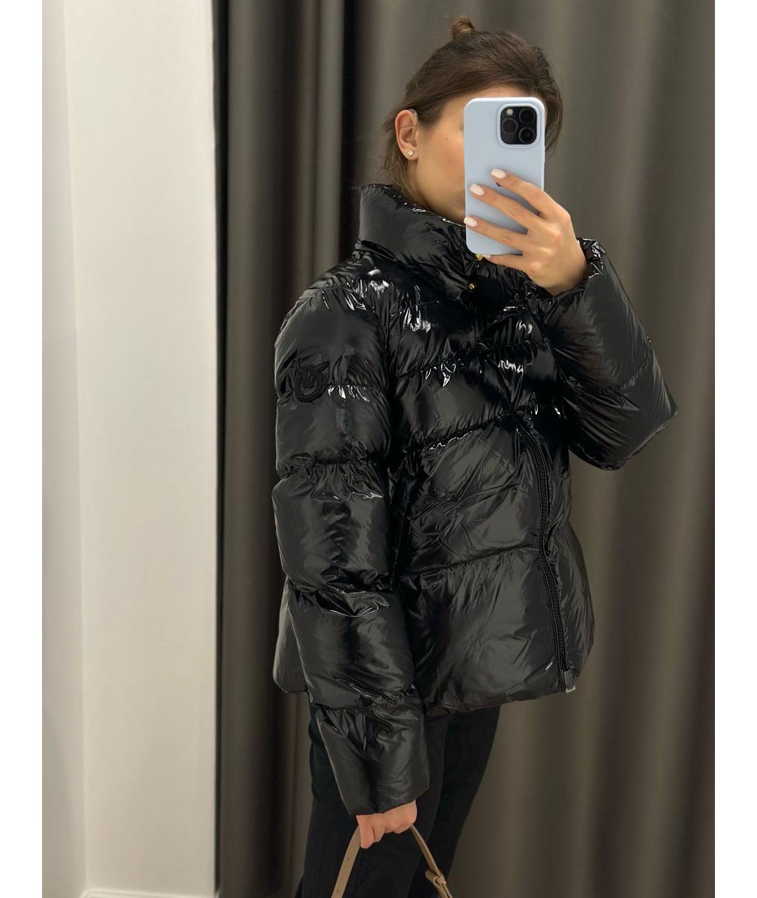 PINKO Черная полиэстеровая куртка, фото 6
