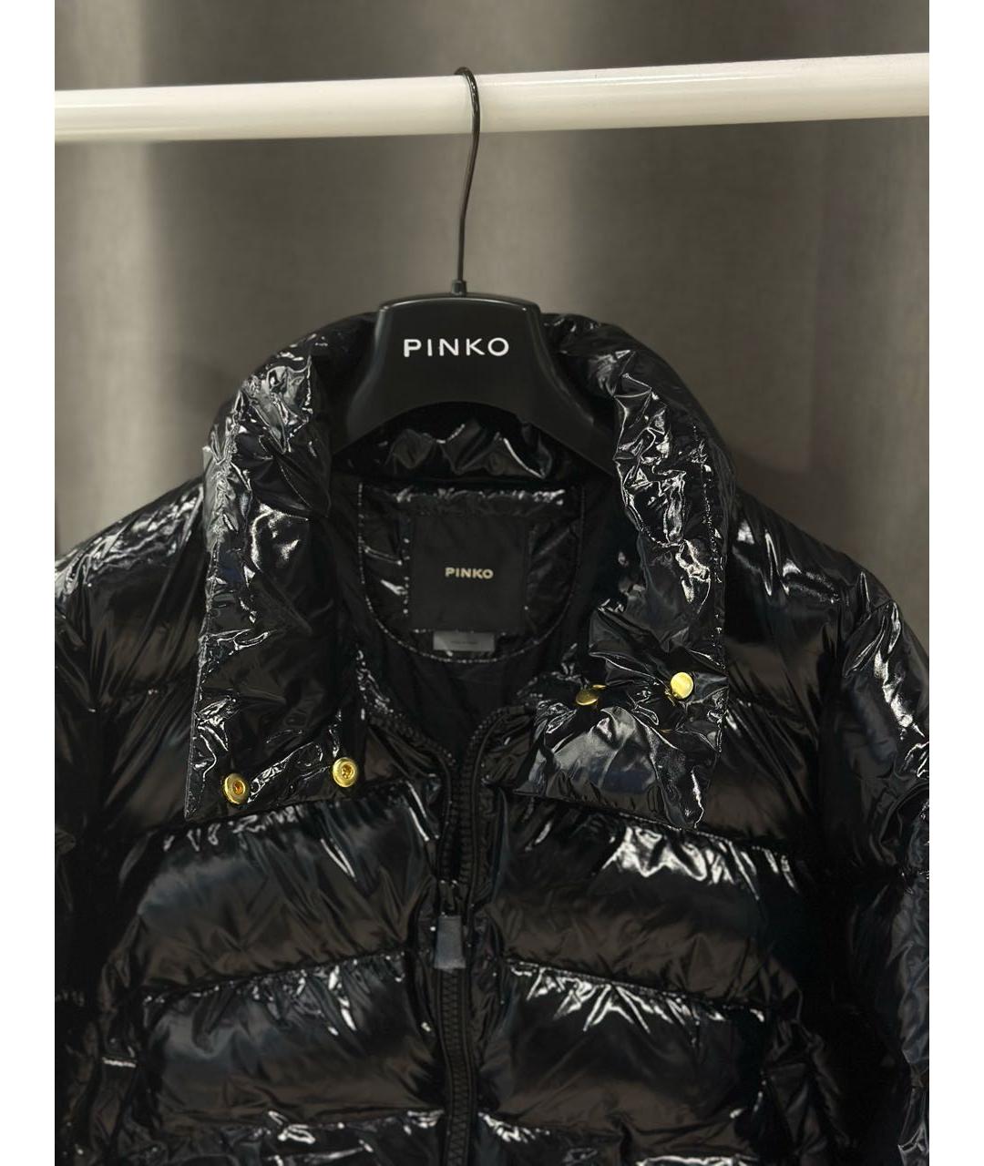 PINKO Черная полиэстеровая куртка, фото 3