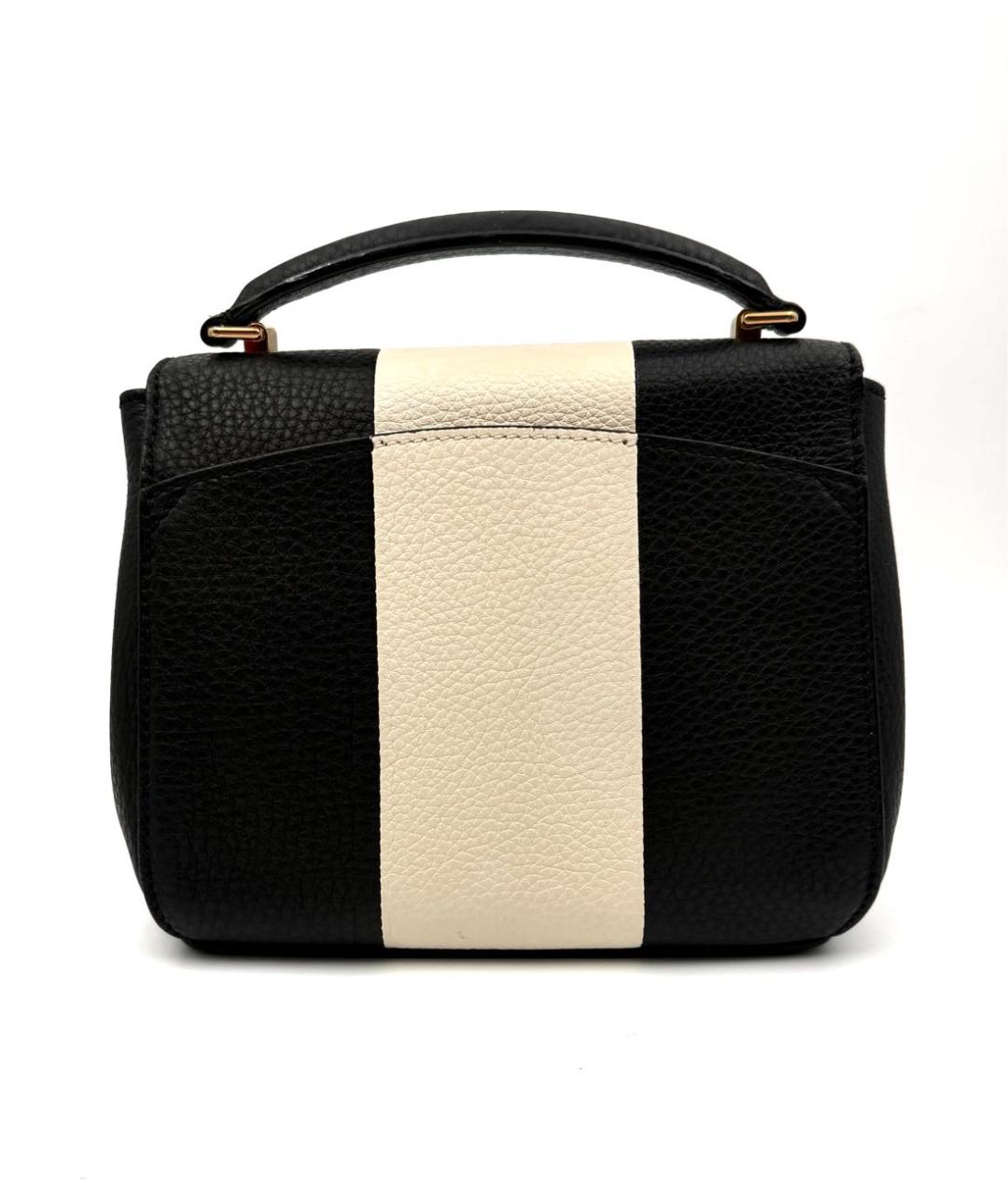 BALLY Черная кожаная сумка с короткими ручками, фото 4