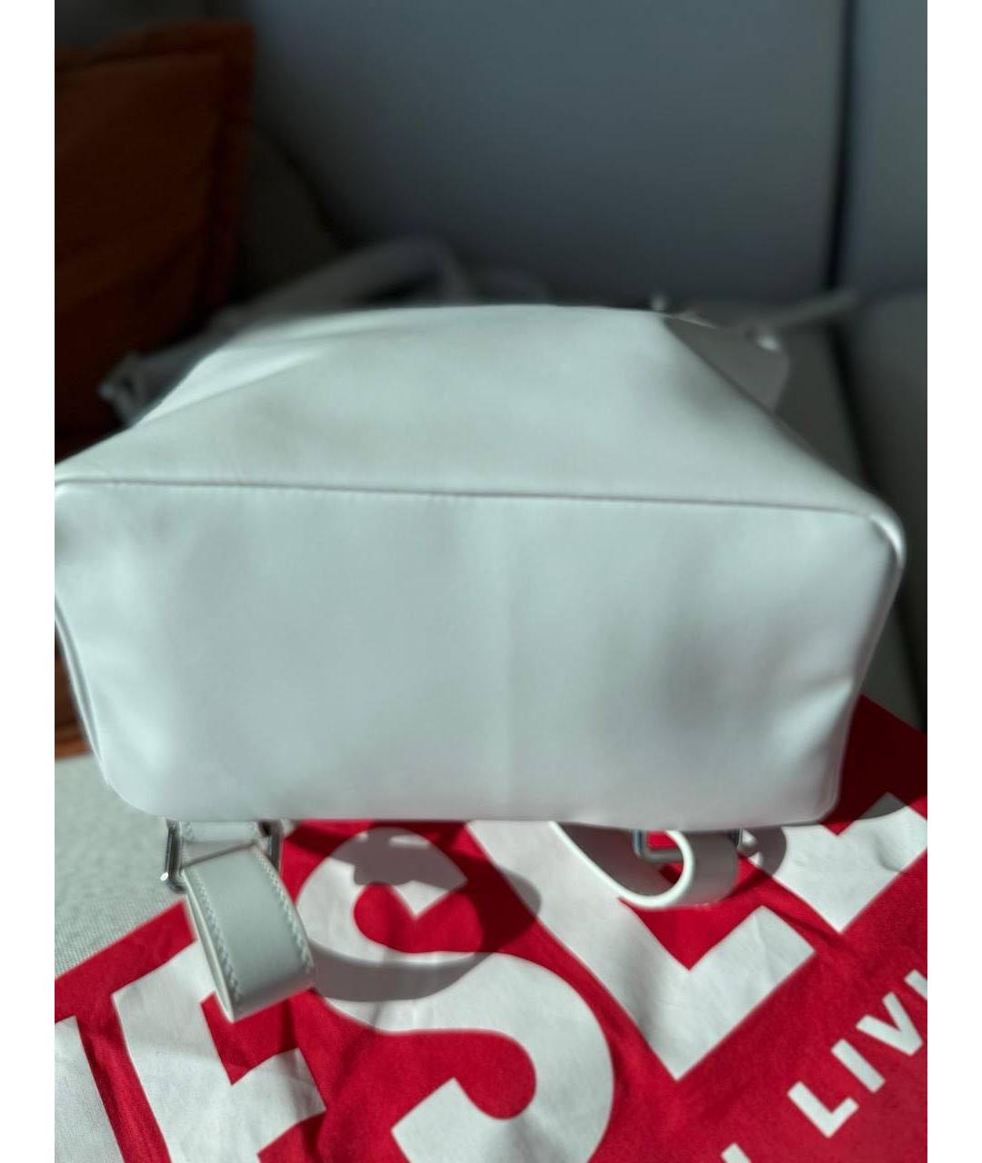 DIESEL Белый кожаный рюкзак, фото 5