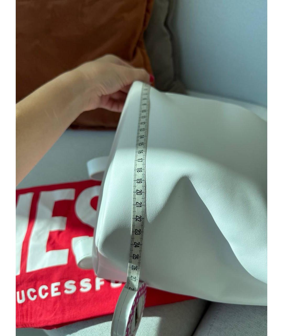 DIESEL Белый кожаный рюкзак, фото 7