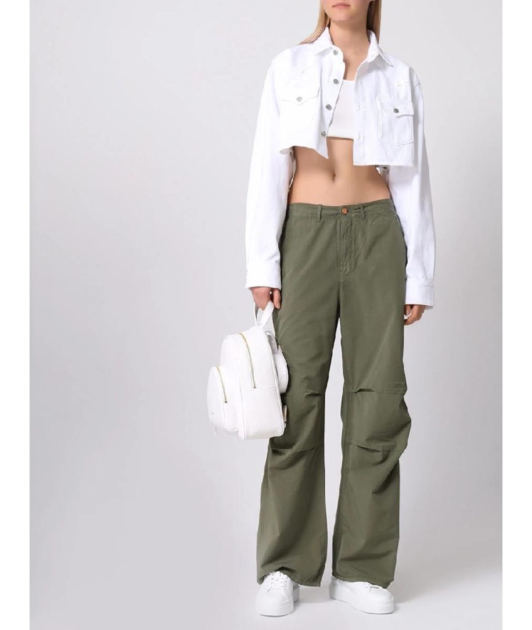 3X1 Хаки хлопковые брюки широкие, фото 6