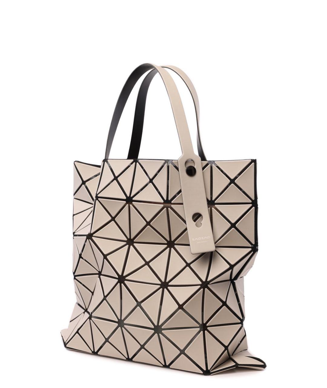 BAO BAO ISSEY MIYAKE Бежевая сумка тоут, фото 2
