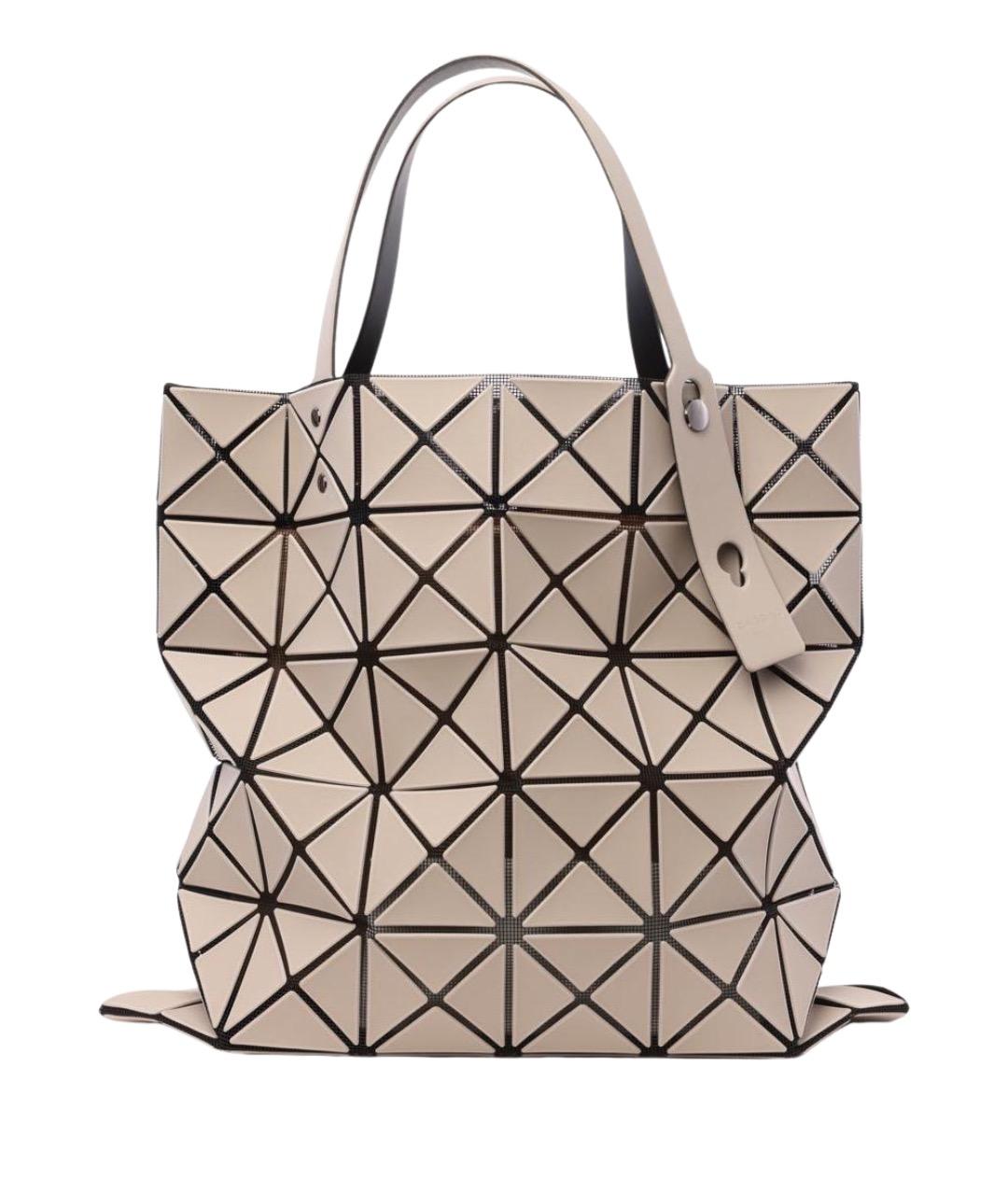 BAO BAO ISSEY MIYAKE Бежевая сумка тоут, фото 1