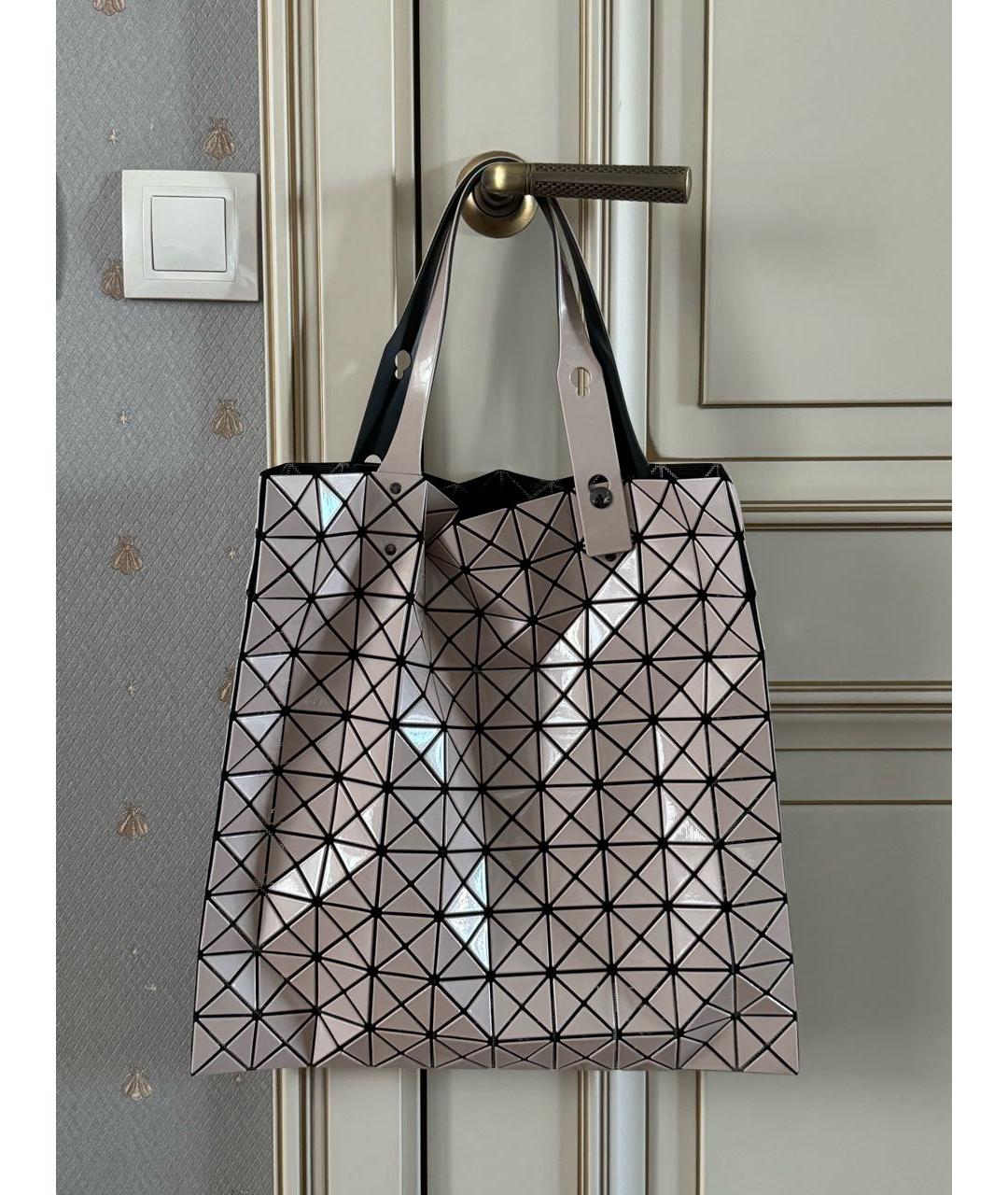 BAO BAO ISSEY MIYAKE Бежевая сумка тоут, фото 3