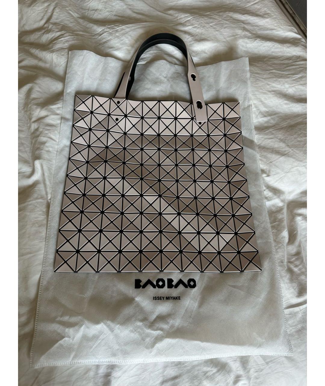BAO BAO ISSEY MIYAKE Бежевая сумка тоут, фото 4