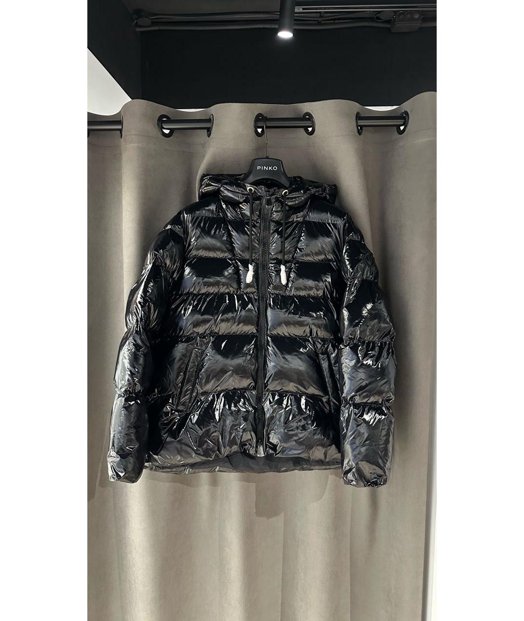 PINKO Черная полиэстеровая куртка, фото 8