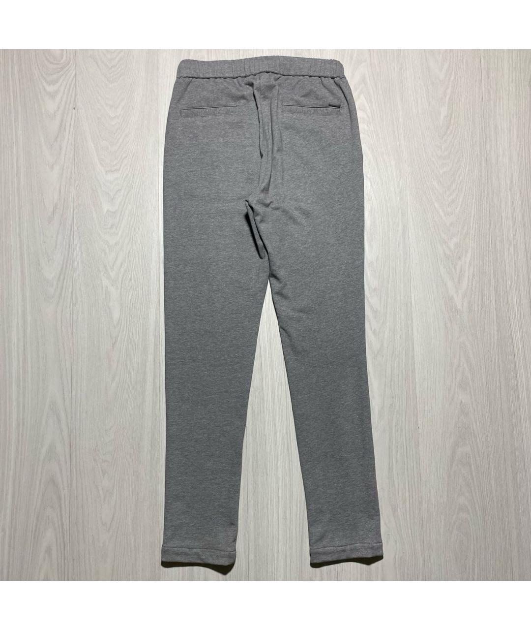 PESERICO Серые хлопковые повседневные брюки, фото 5