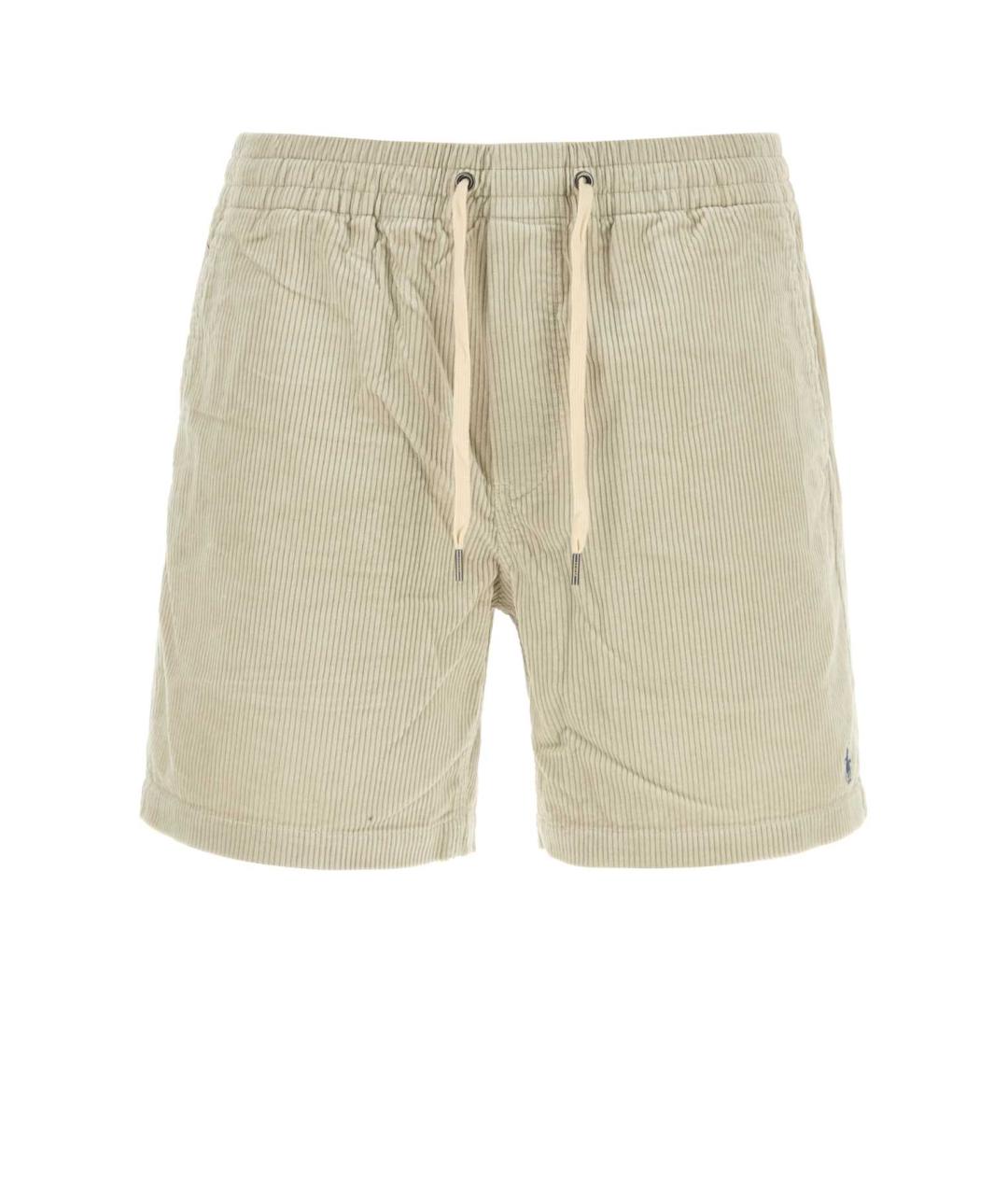 POLO RALPH LAUREN Бежевые хлопковые шорты, фото 1