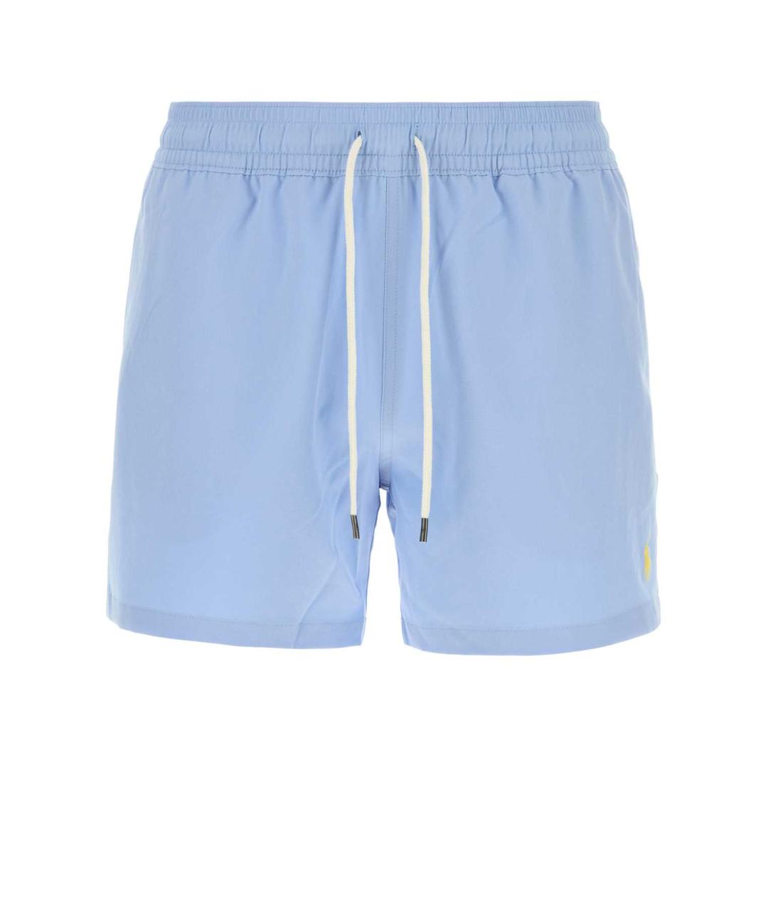 POLO RALPH LAUREN Голубые полиэстеровые шорты, фото 1