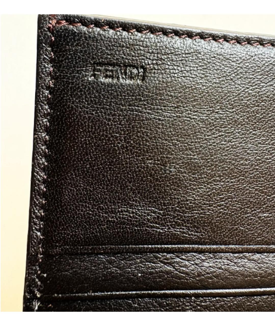 FENDI Коричневый кошелек, фото 6