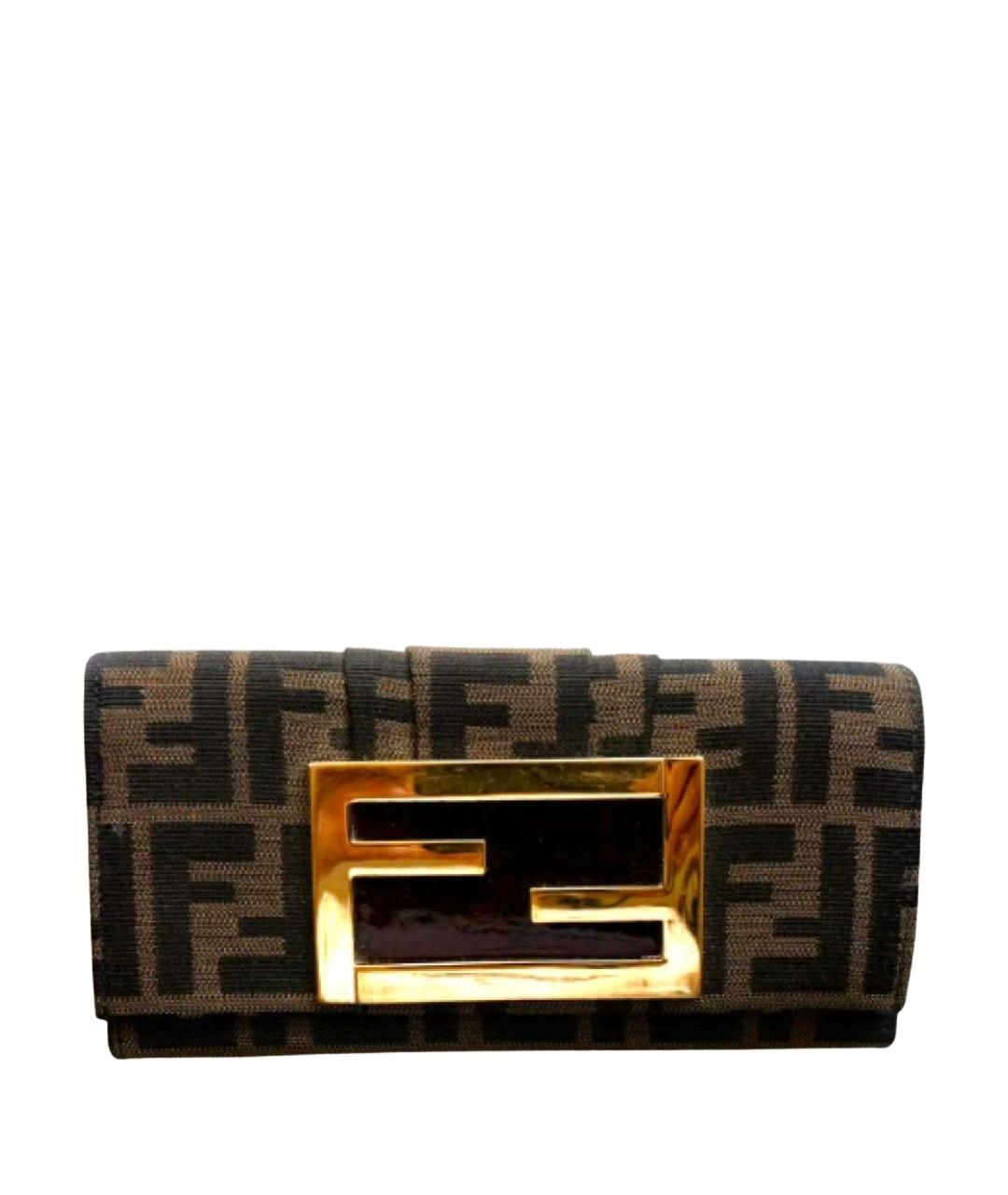 FENDI Коричневый кошелек, фото 1