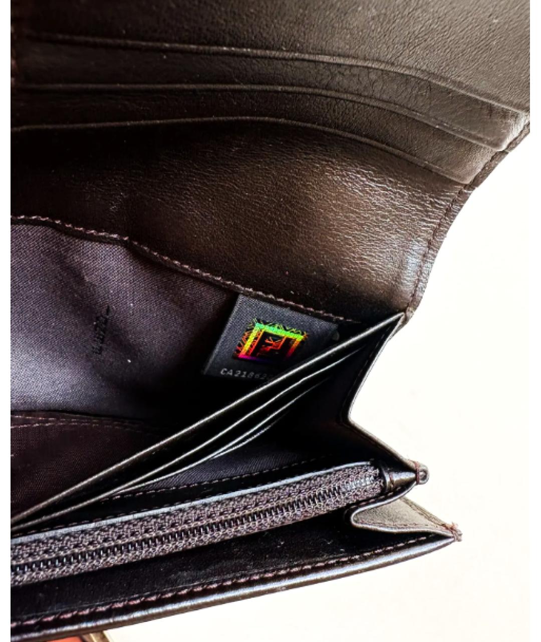 FENDI Коричневый кошелек, фото 4