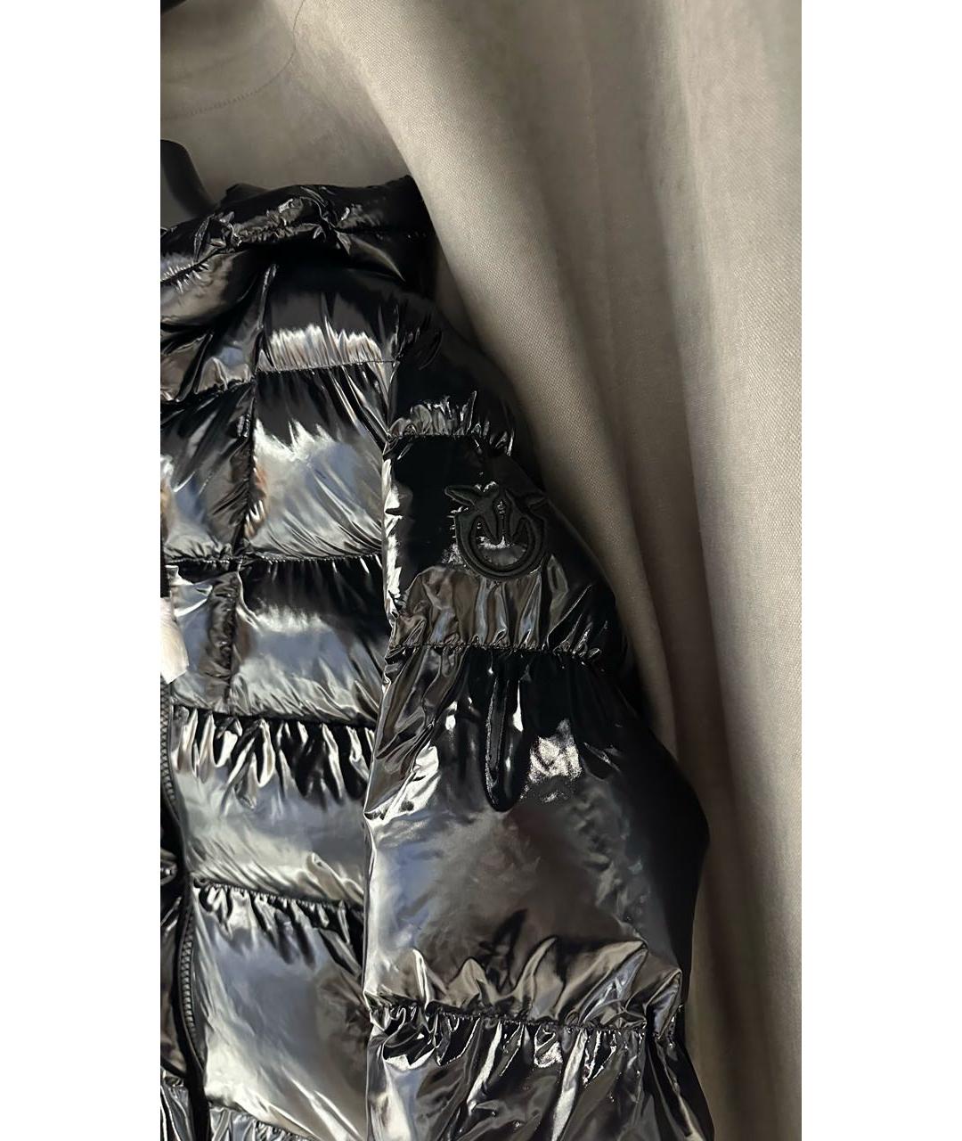 PINKO Черная полиэстеровая куртка, фото 2