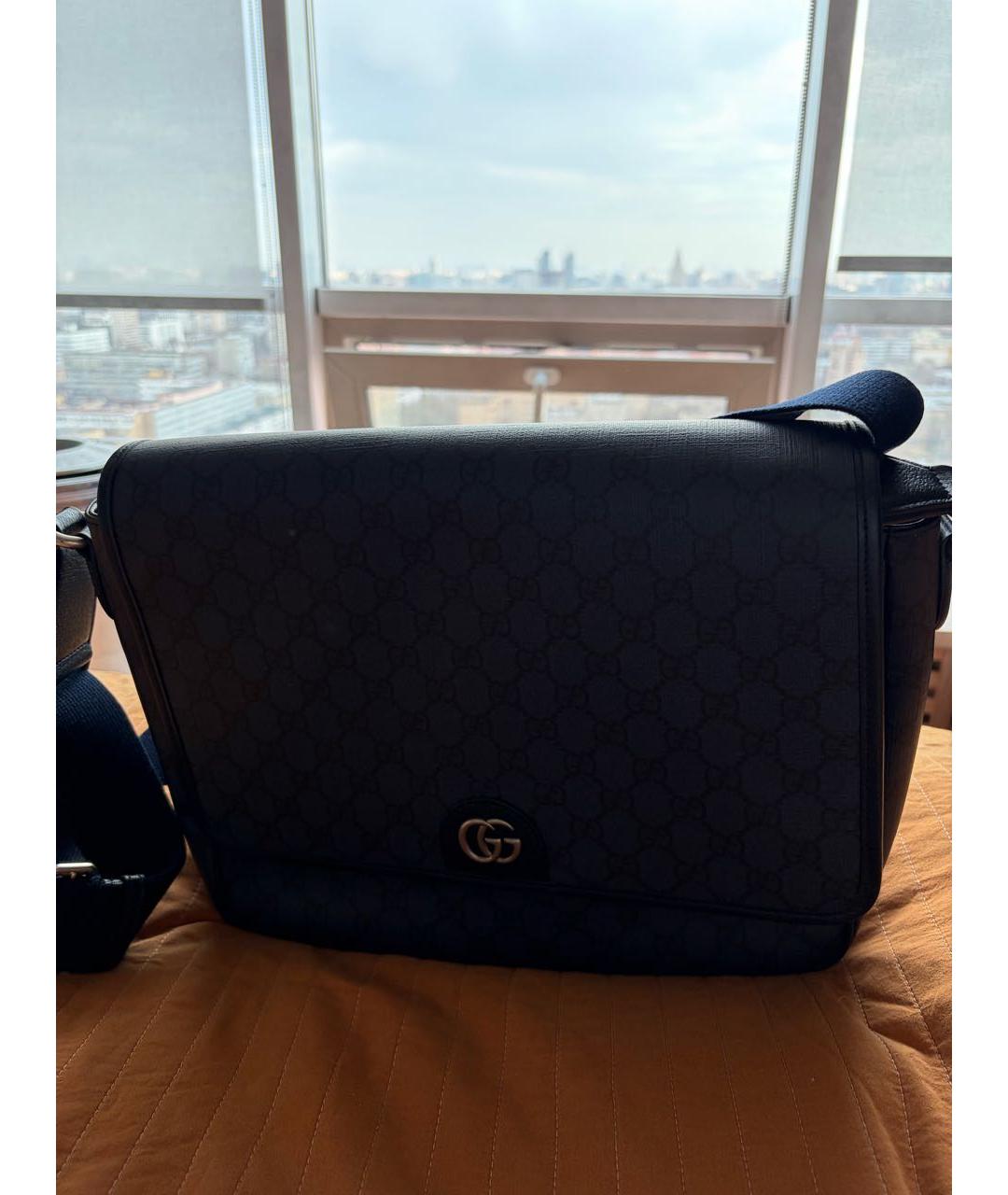 GUCCI Темно-синяя сумка на плечо, фото 9