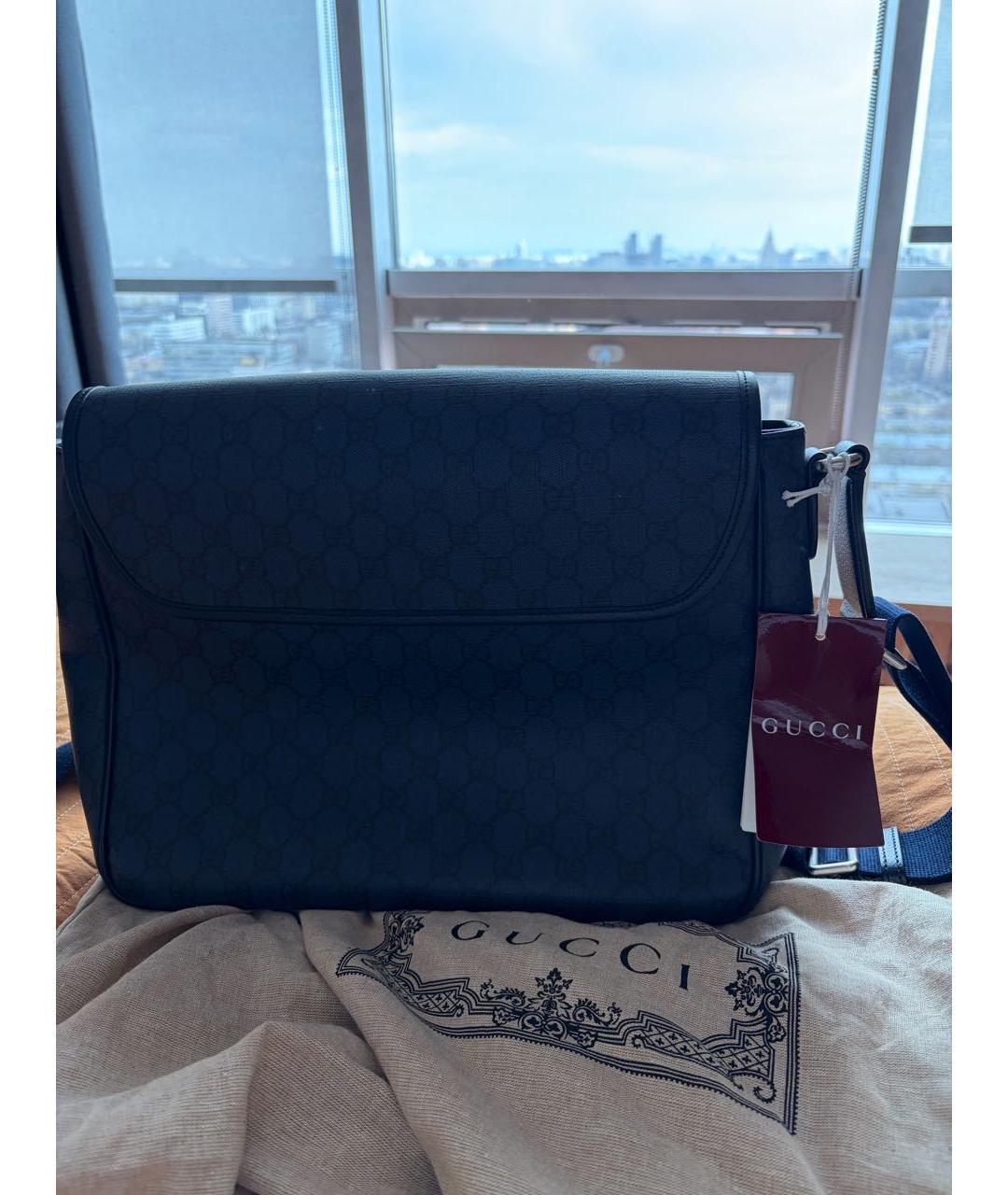 GUCCI Темно-синяя сумка на плечо, фото 3