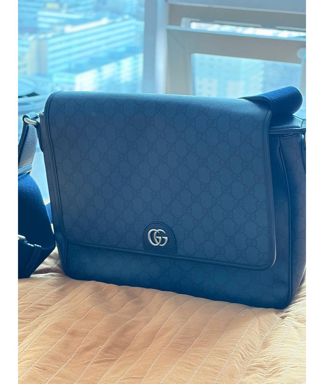 GUCCI Темно-синяя сумка на плечо, фото 2