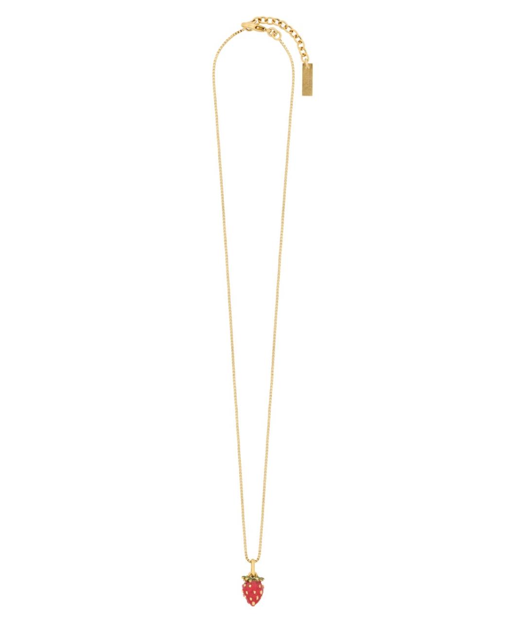 SAINT LAURENT Золотая металлическая цепочка, фото 2