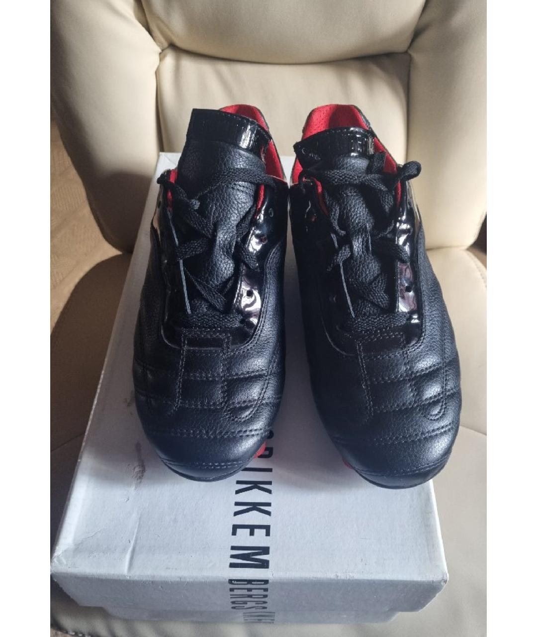 BIKKEMBERGS Черные кожаные кроссовки, фото 2