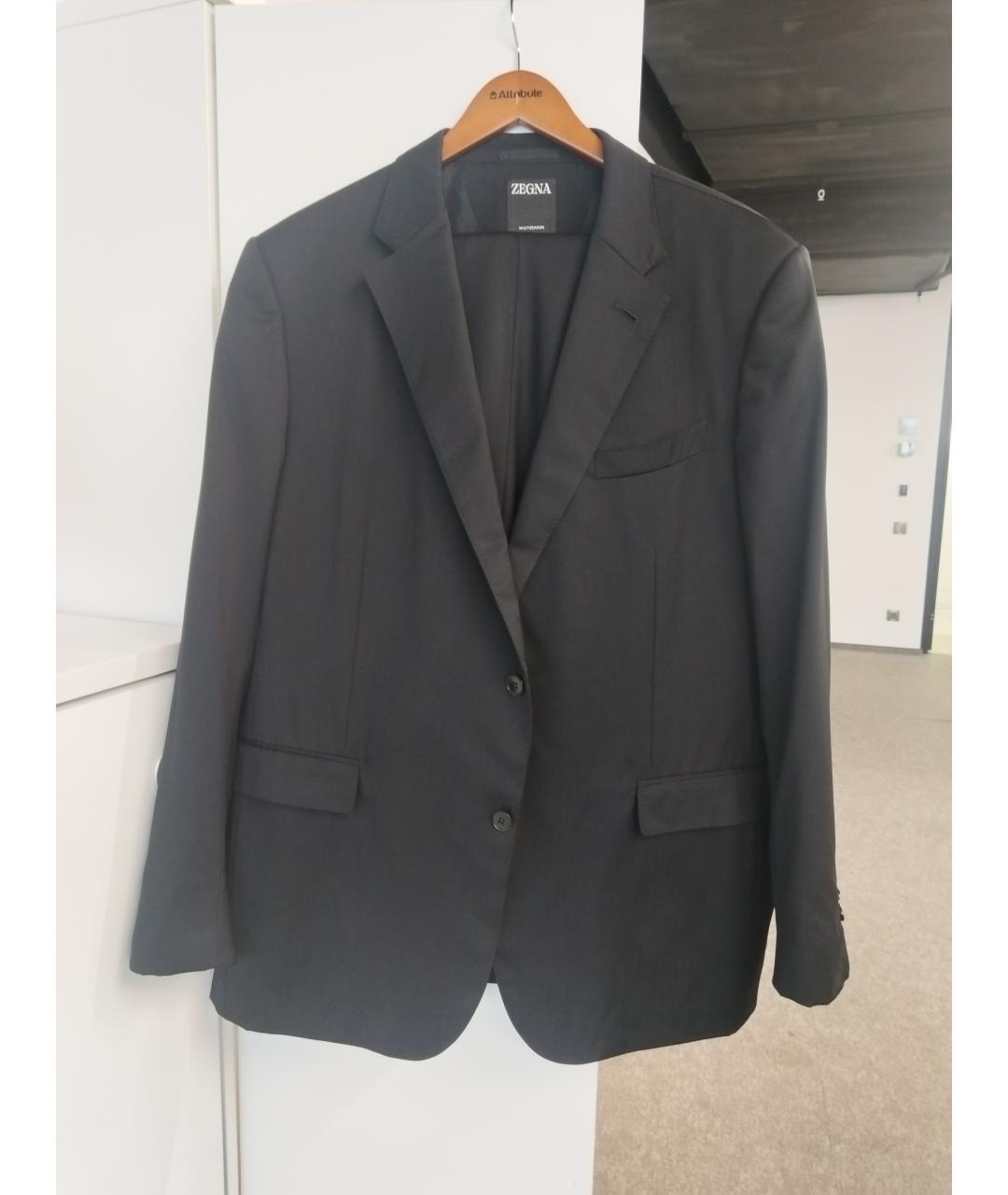 ZEGNA Черный классический костюм, фото 5