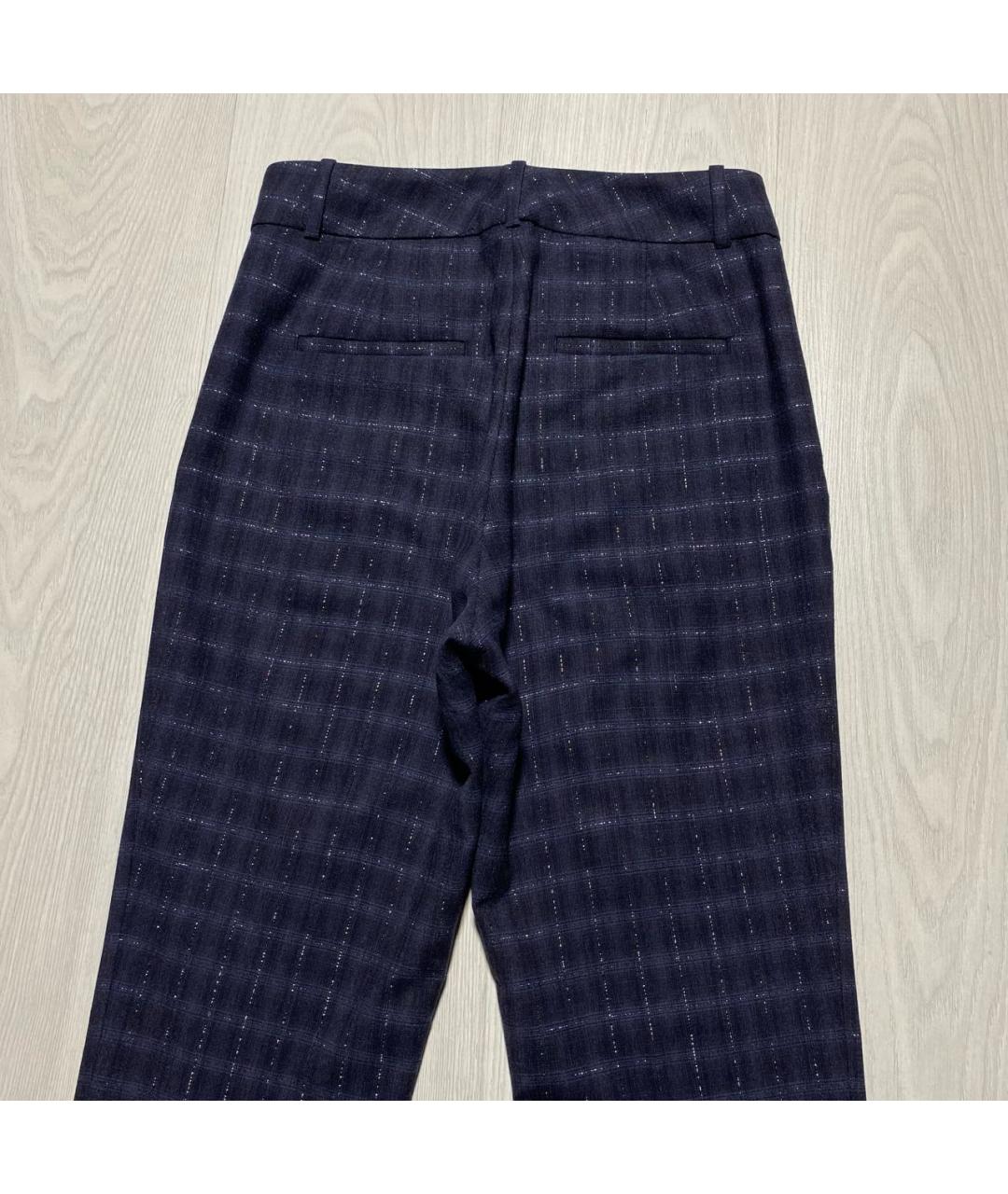 PESERICO Темно-синие шерстяные брюки узкие, фото 7