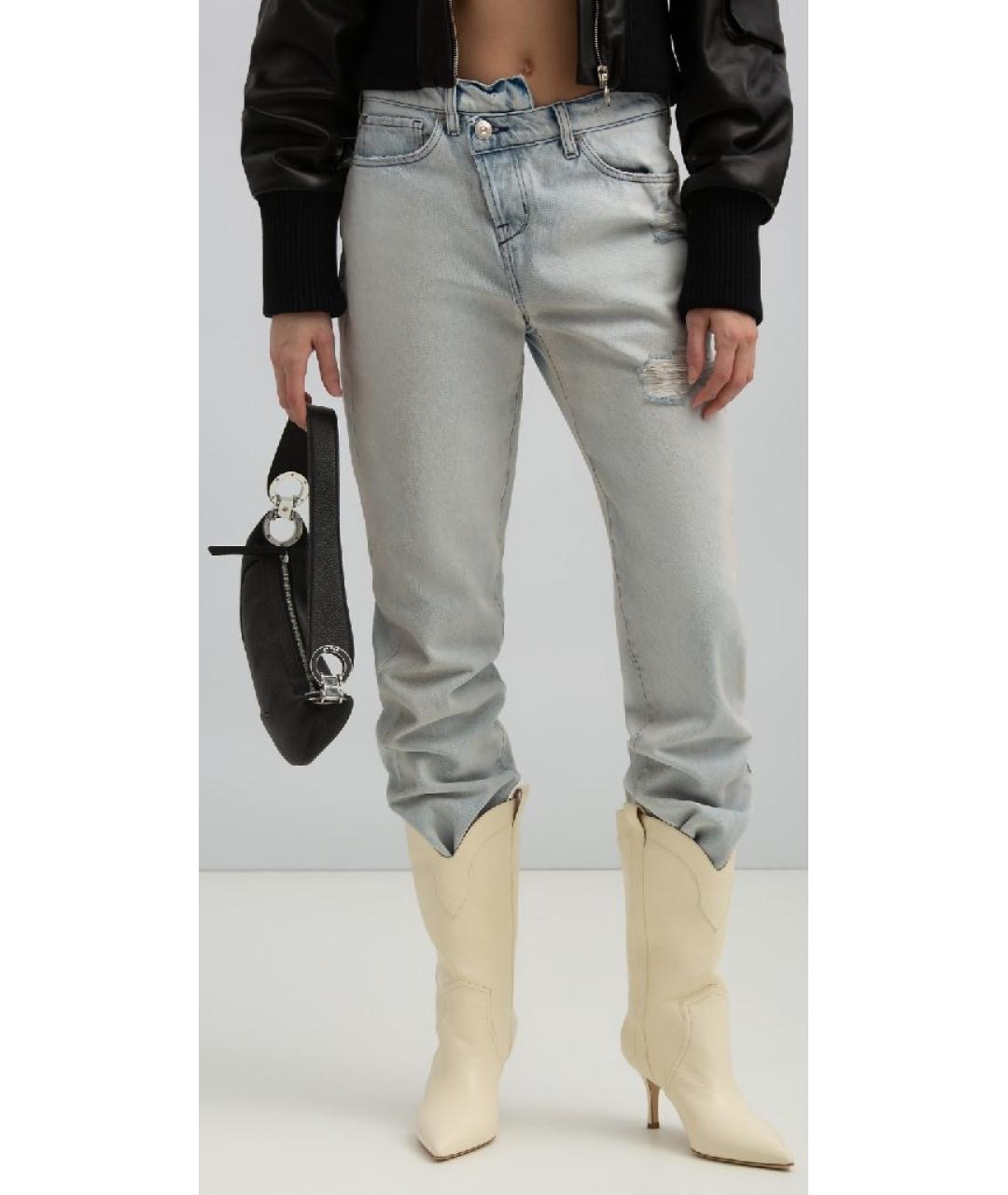 3X1 Голубые хлопковые джинсы слим, фото 6