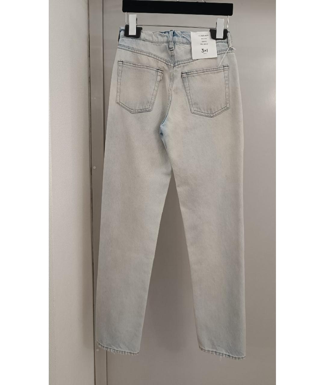 3X1 Голубые хлопковые джинсы слим, фото 2