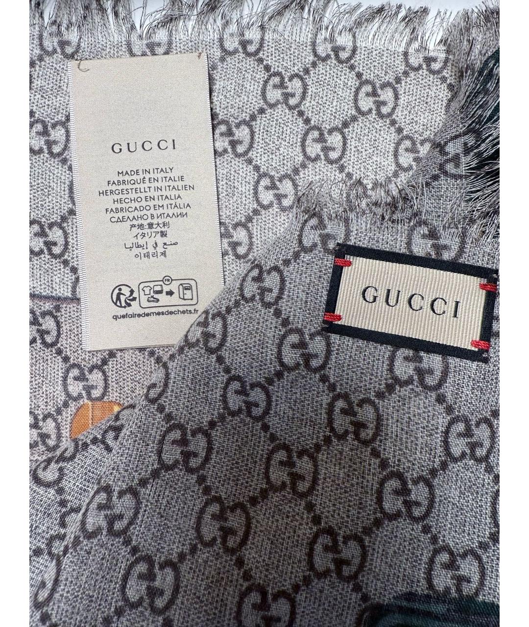 GUCCI Мульти шерстяной платок, фото 4