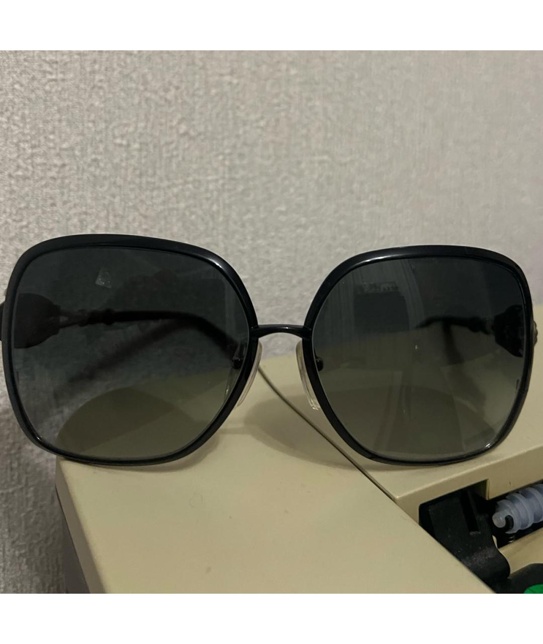 CHROME HEARTS Черные металлические солнцезащитные очки, фото 4