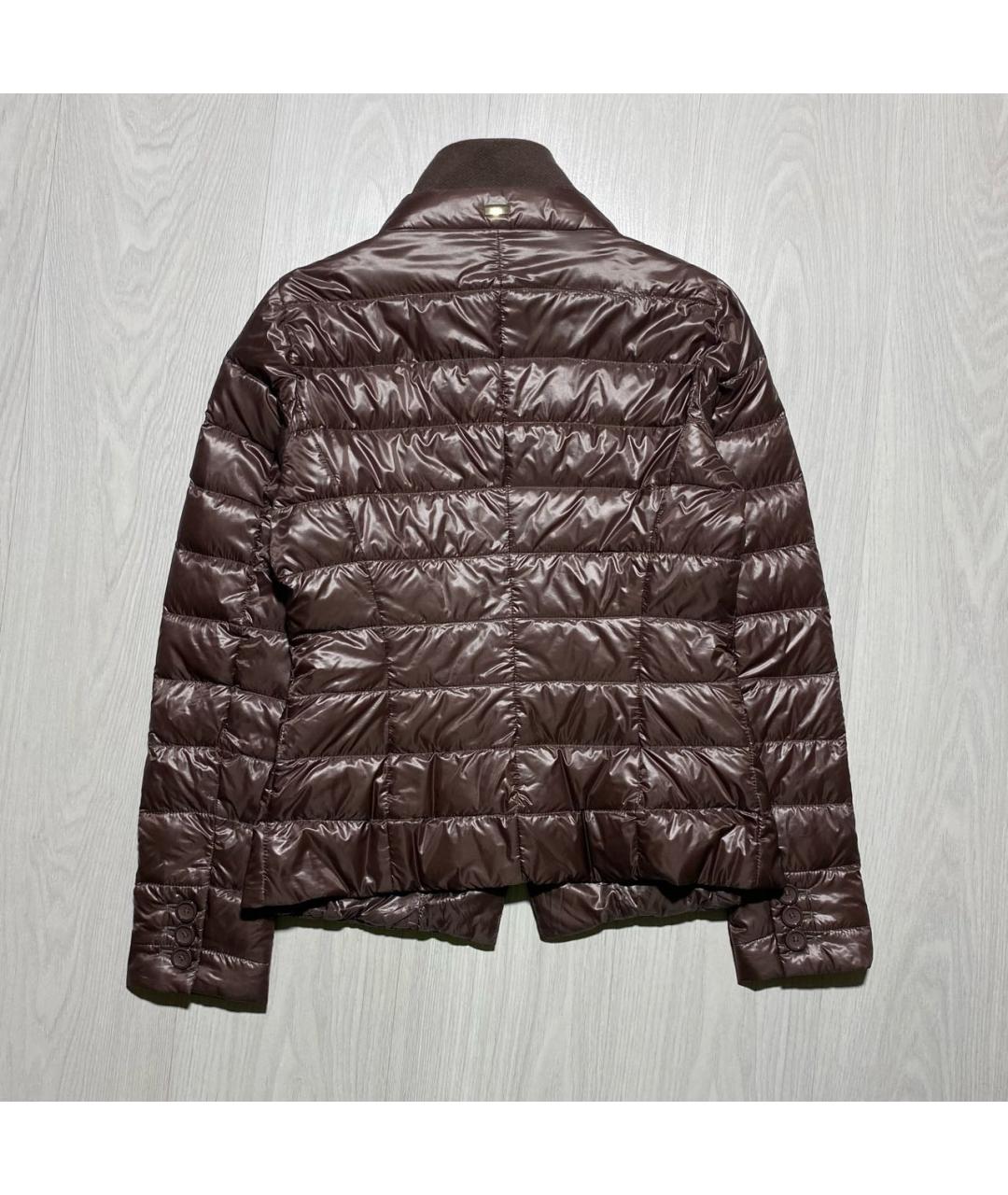 HERNO Коричневый полиамидовый пуховик, фото 5