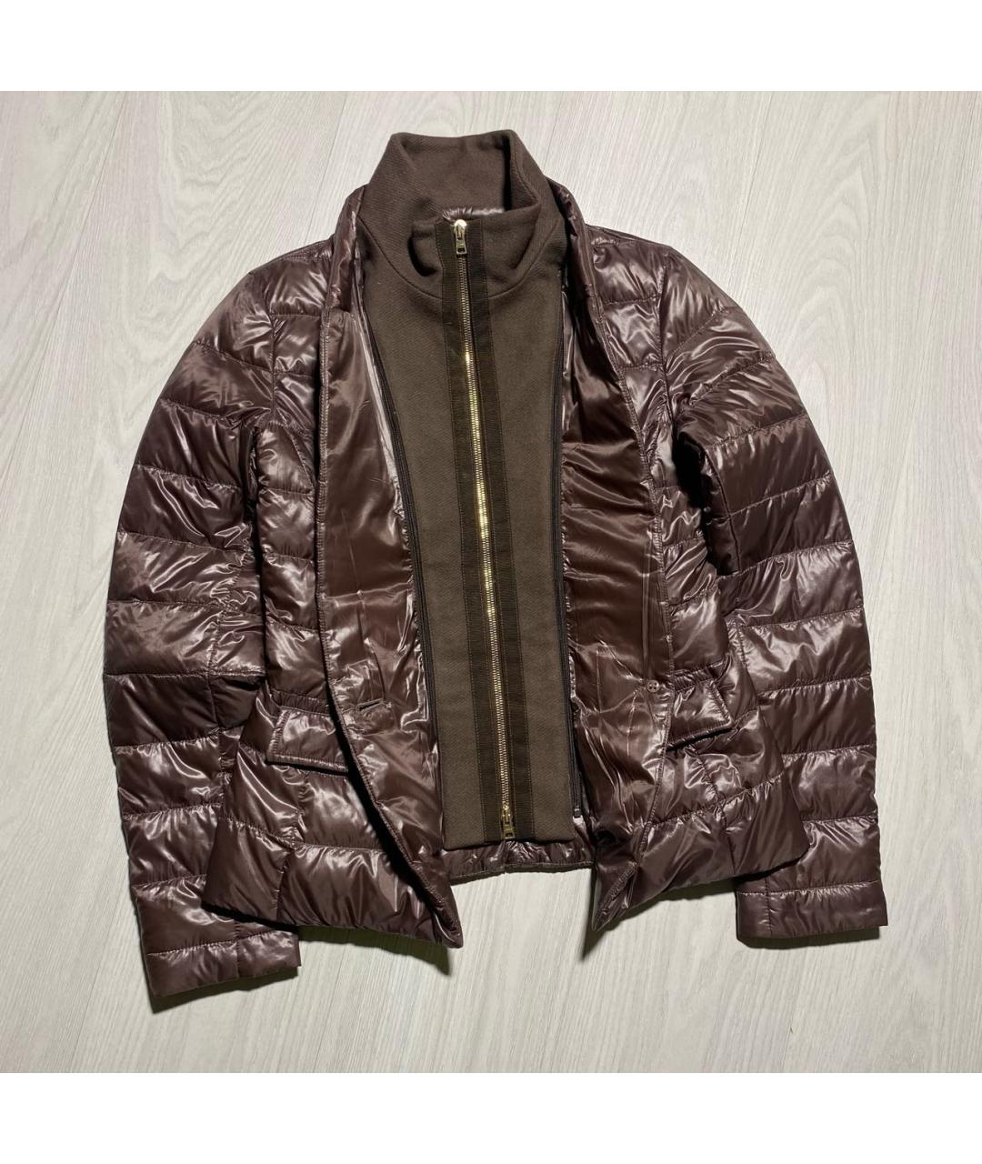 HERNO Коричневый полиамидовый пуховик, фото 6