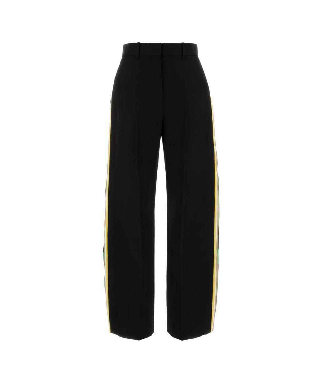 LOEWE Черные шерстяные прямые брюки, фото 1