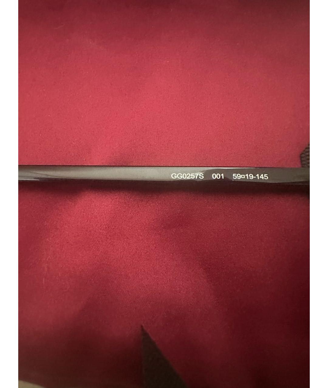 GUCCI Черные пластиковые солнцезащитные очки, фото 3