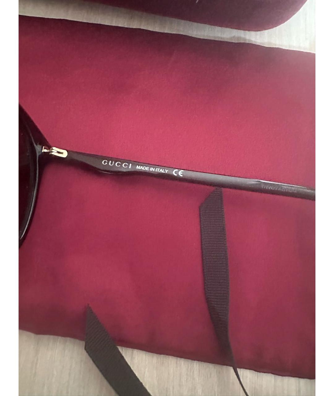 GUCCI Черные пластиковые солнцезащитные очки, фото 2