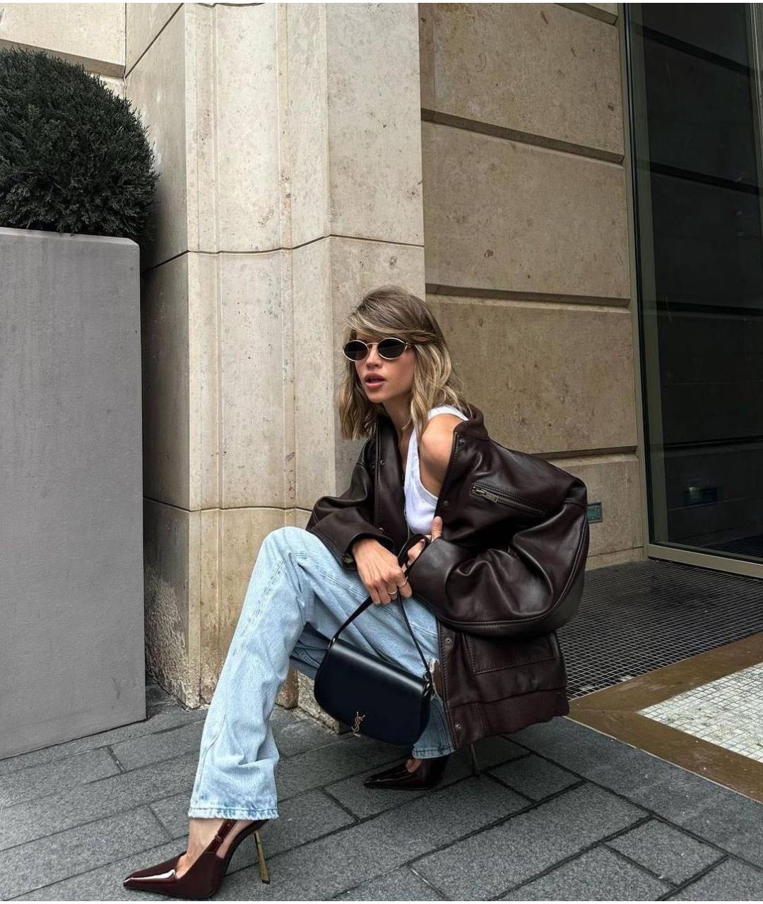 SAINT LAURENT Черная кожаная сумка с короткими ручками, фото 5