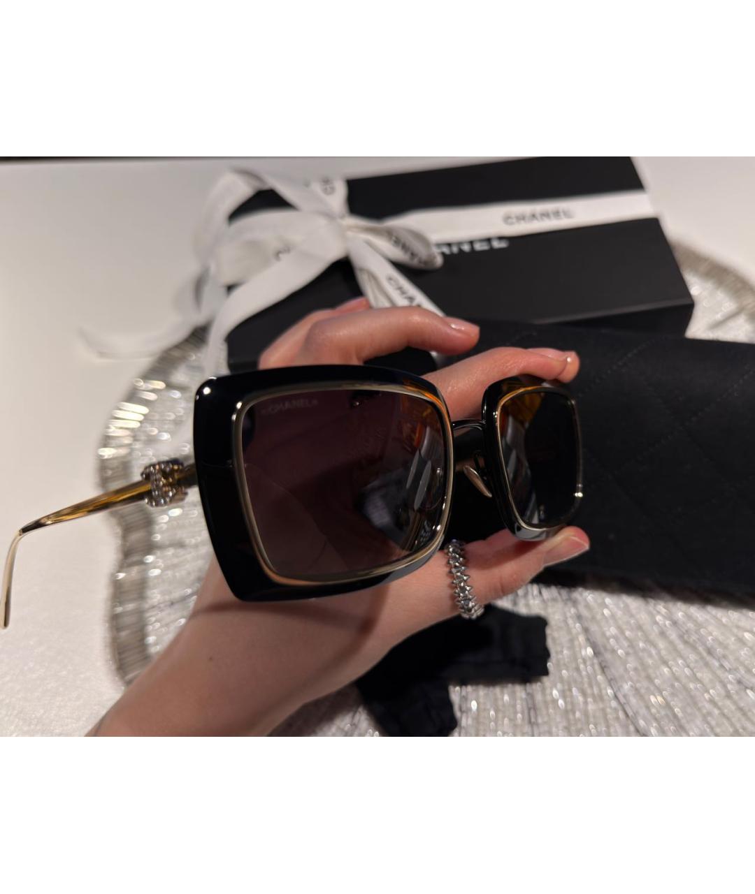 CHANEL Черные солнцезащитные очки, фото 6