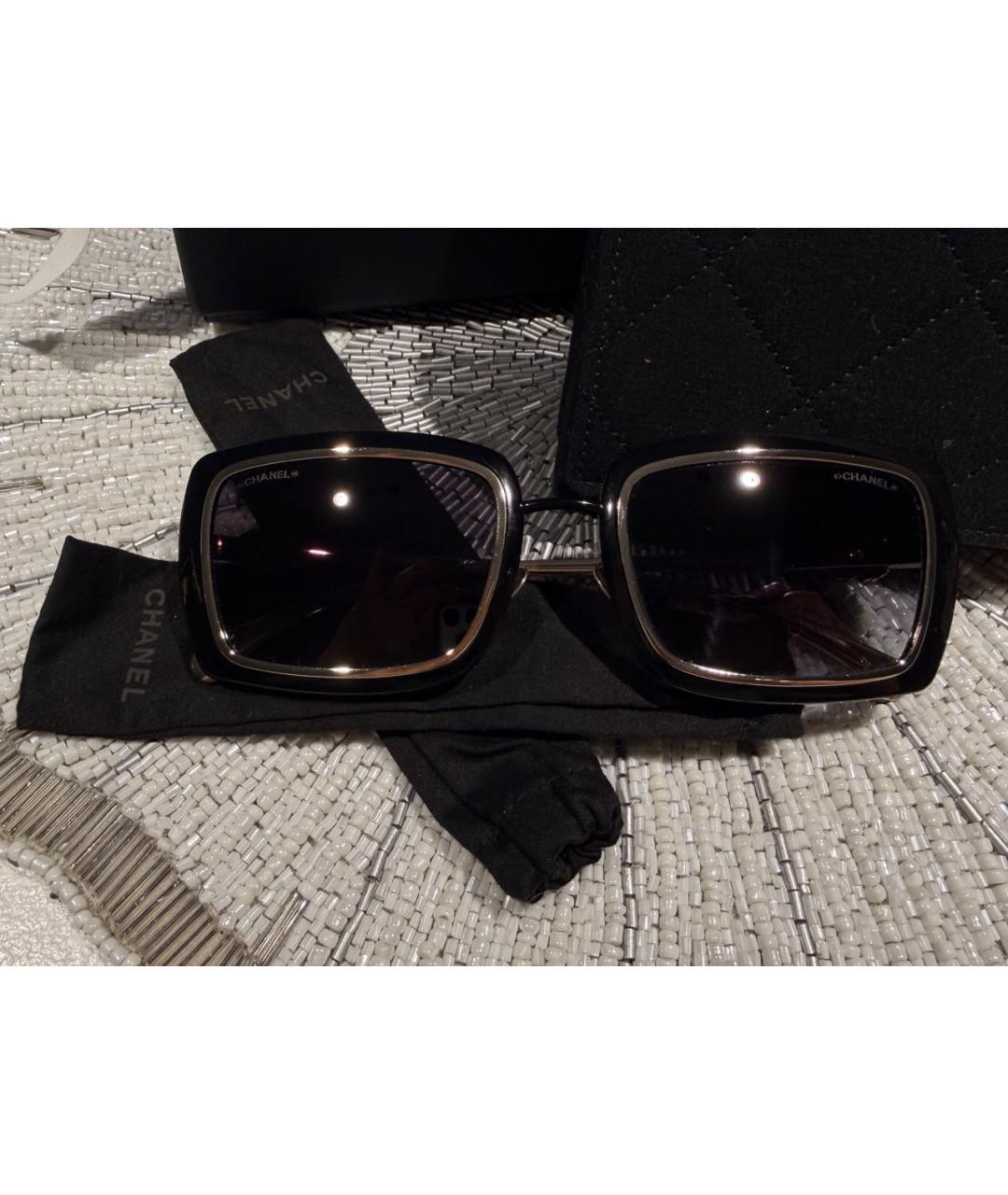 CHANEL Черные солнцезащитные очки, фото 7
