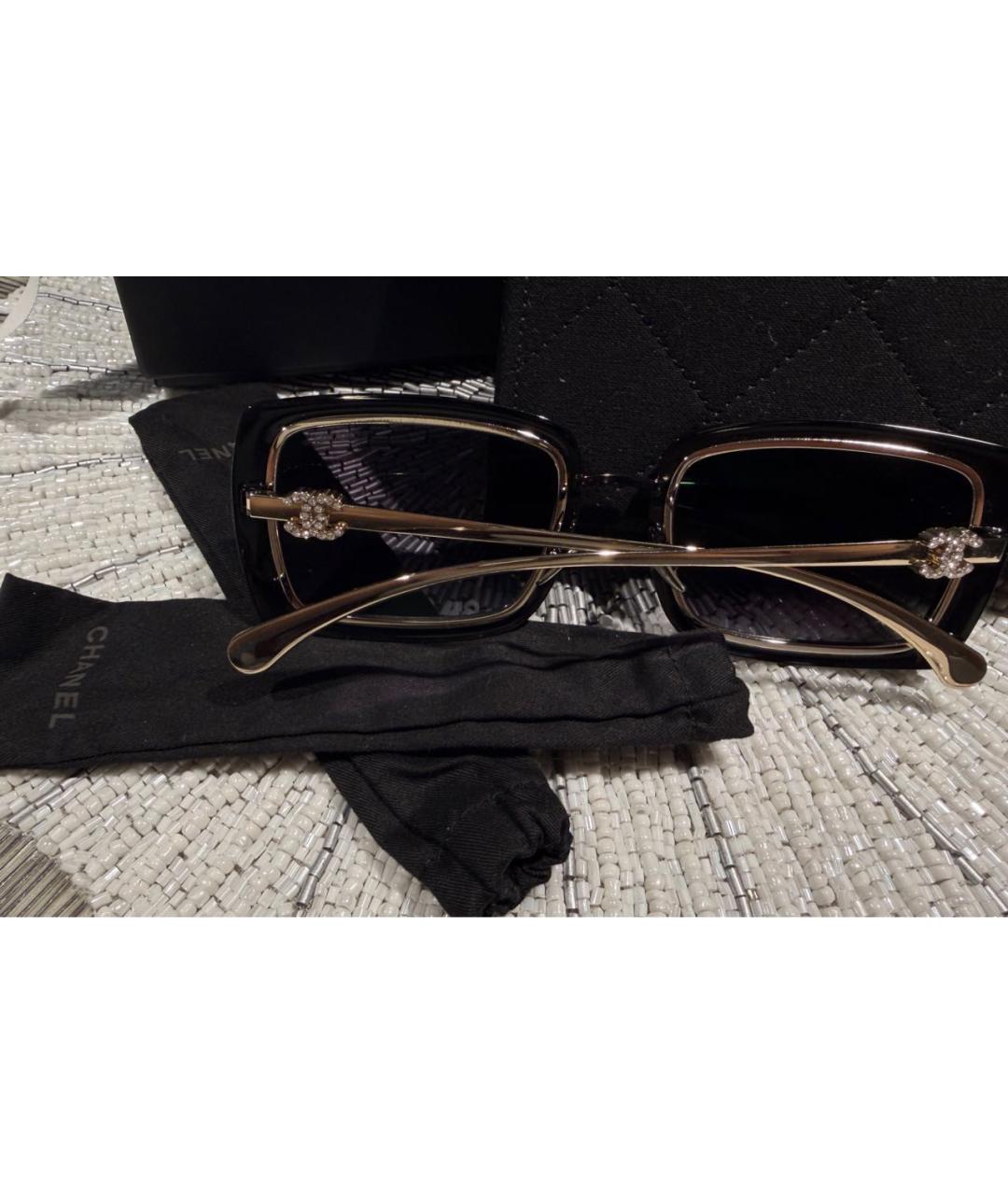 CHANEL Черные солнцезащитные очки, фото 5