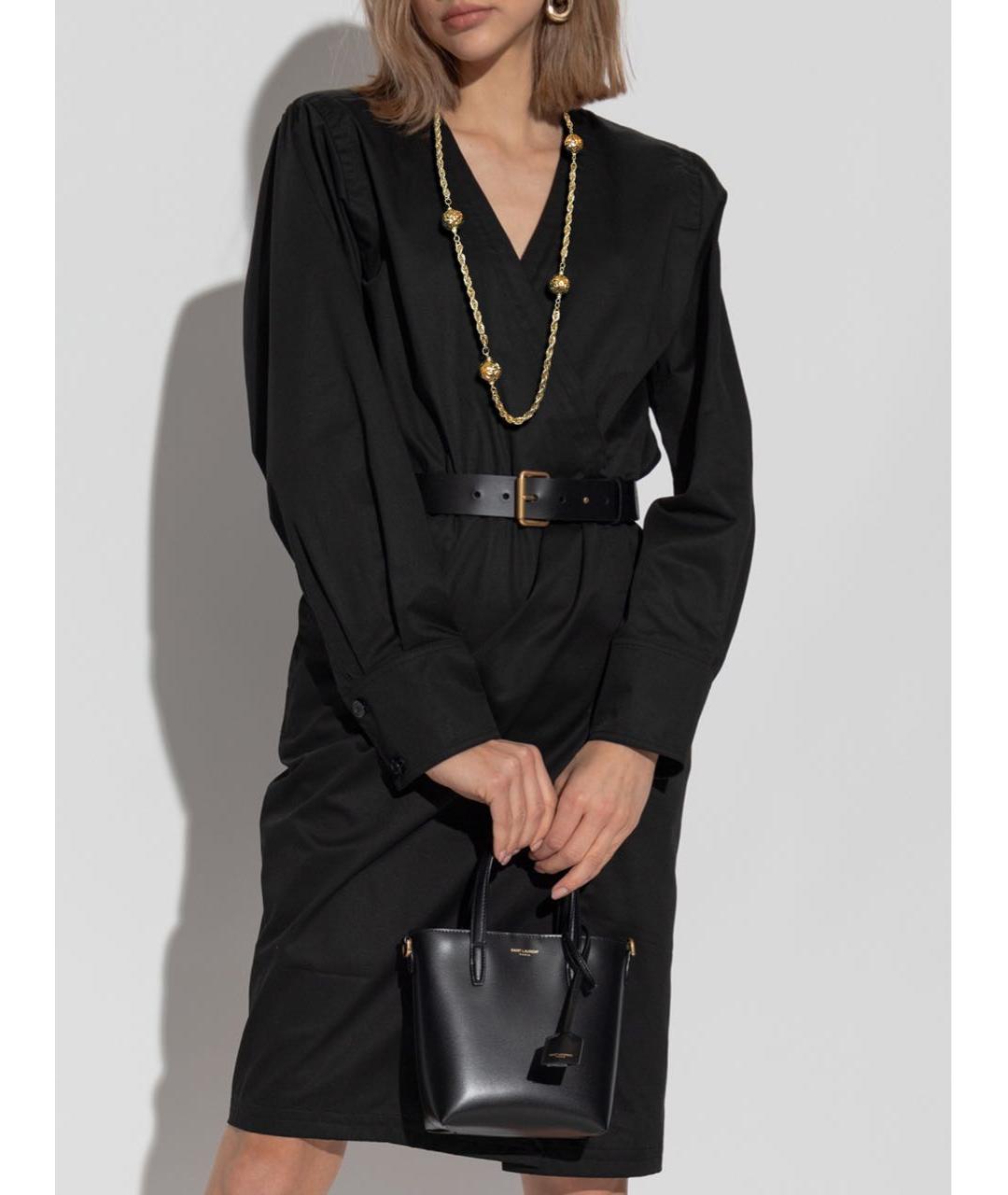 SAINT LAURENT Золотое латунное колье, фото 4