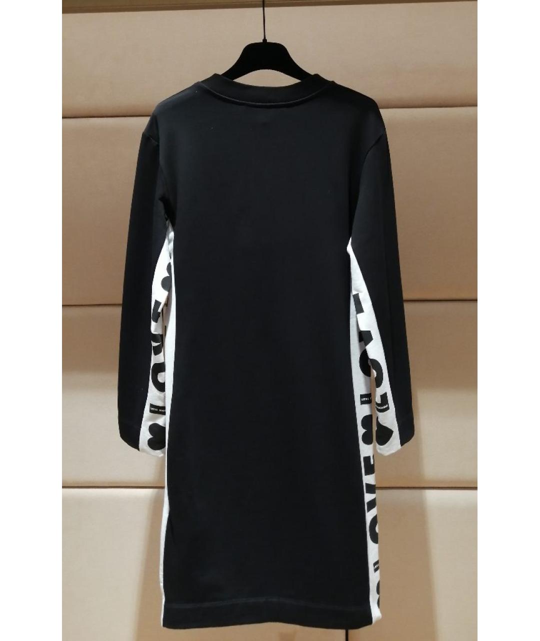 LOVE MOSCHINO Черное повседневное платье, фото 2