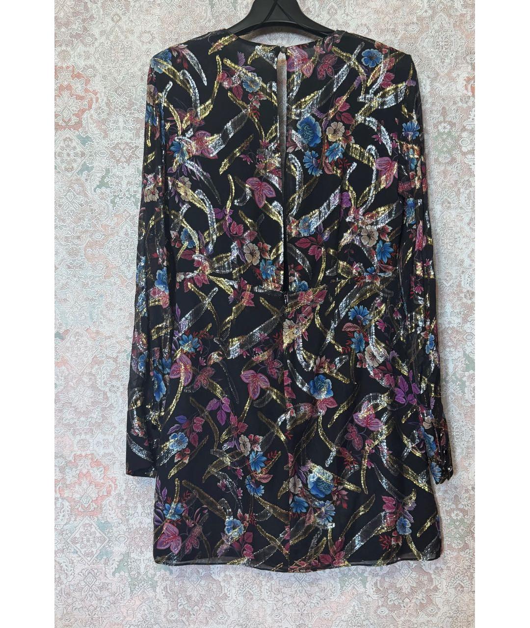 PINKO Черное шелковое коктейльное платье, фото 3