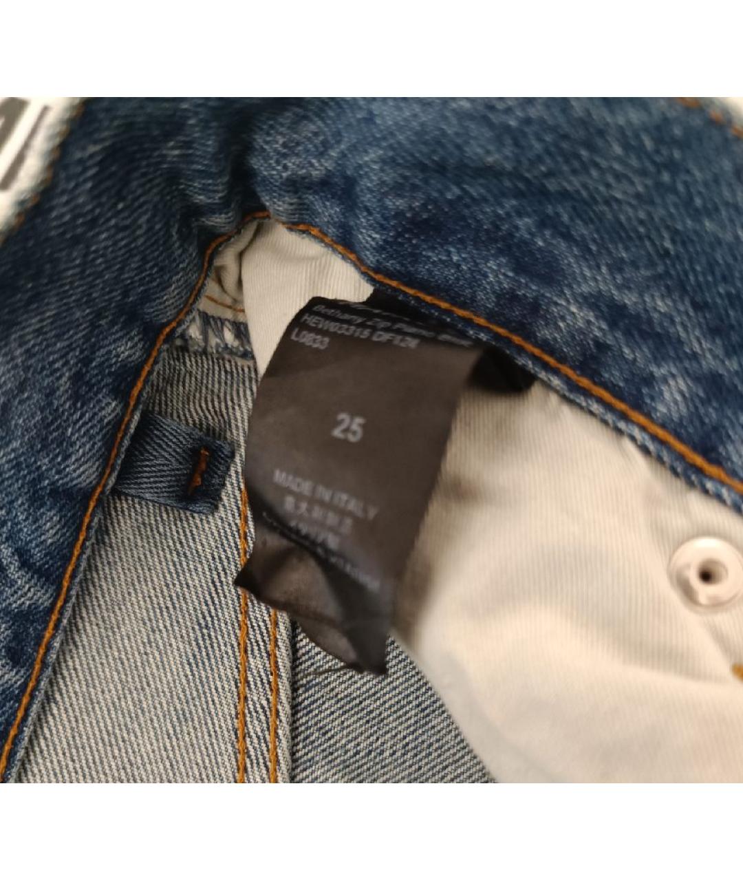 HAIKURE Синие хлопковые прямые джинсы, фото 4