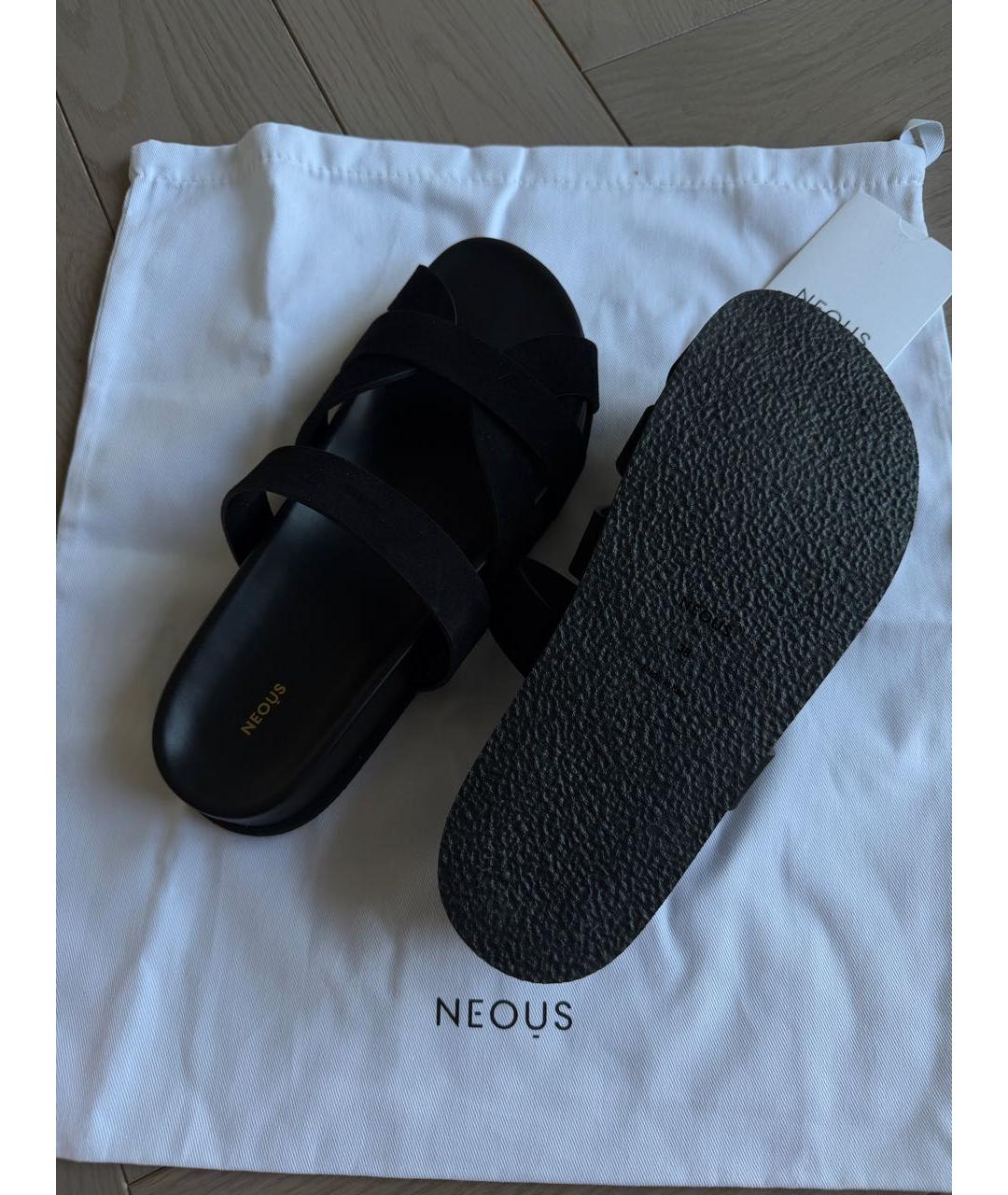 NEOUS Черные замшевые сандалии, фото 6